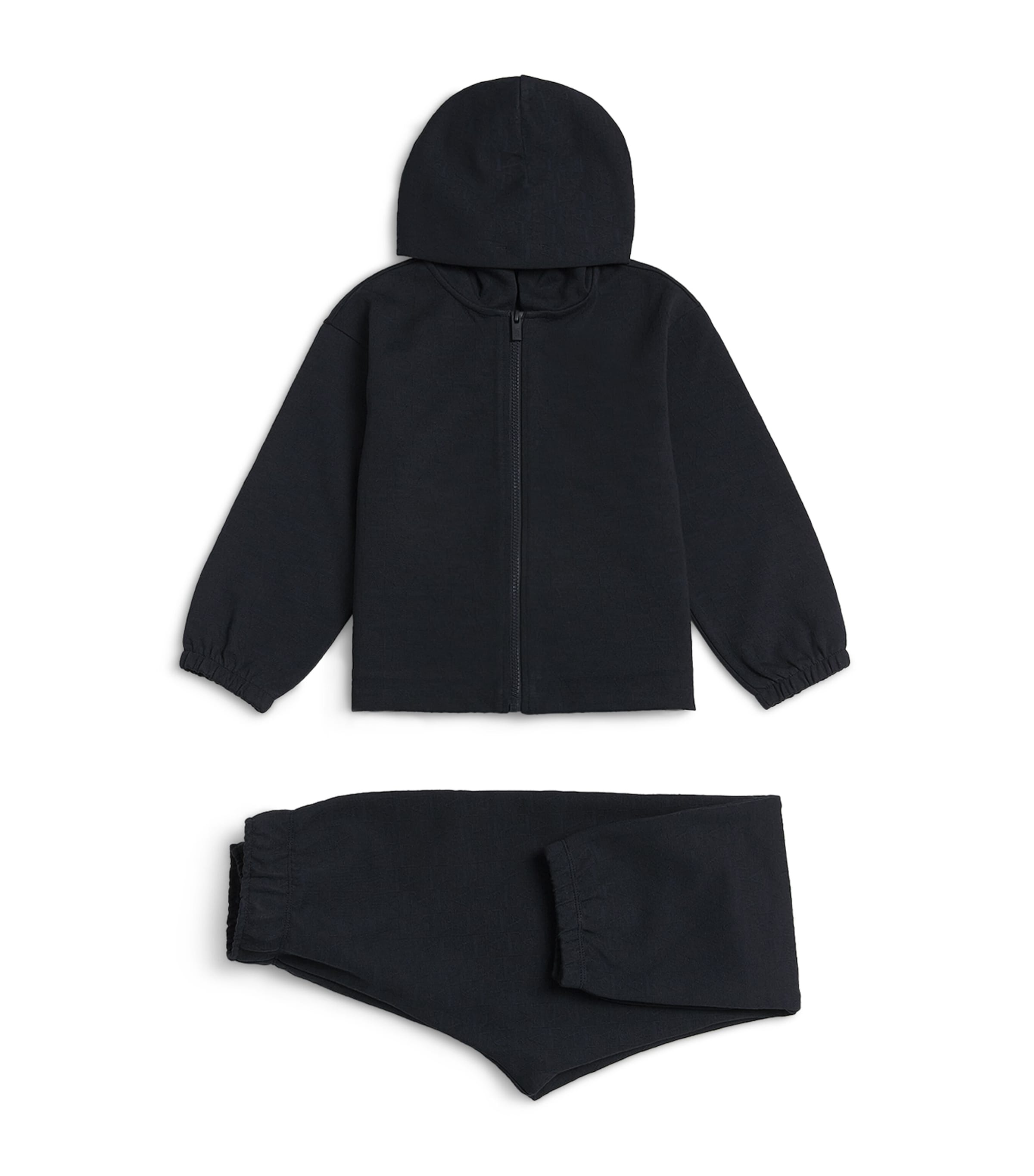 Emporio Armani Kids Logo Hoodie and Sweatpants Set (4-16 Years) Iconico Blu Nvy Image 1