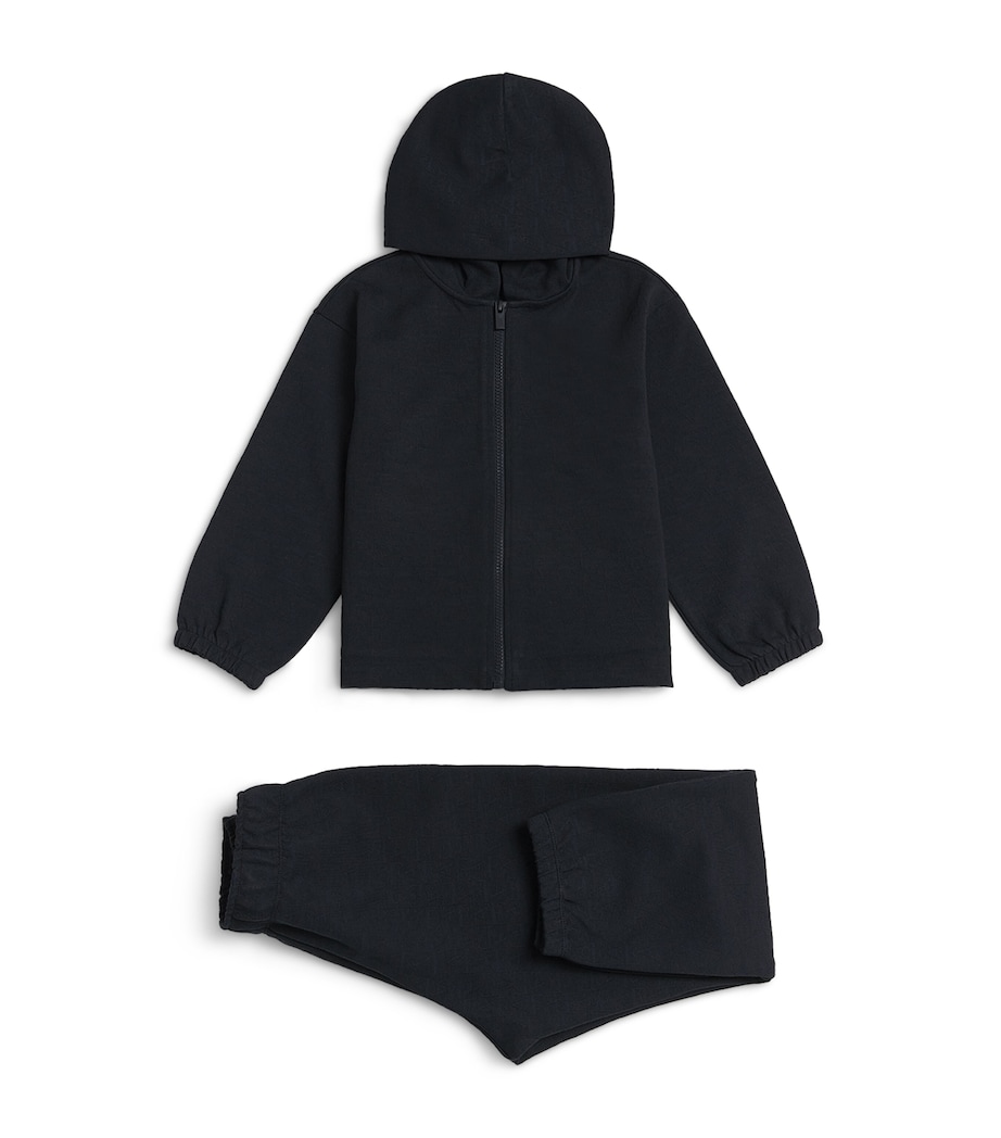 Emporio Armani Kids Logo Hoodie and Sweatpants Set (4-16 Years) Iconico Blu Nvy Image 1