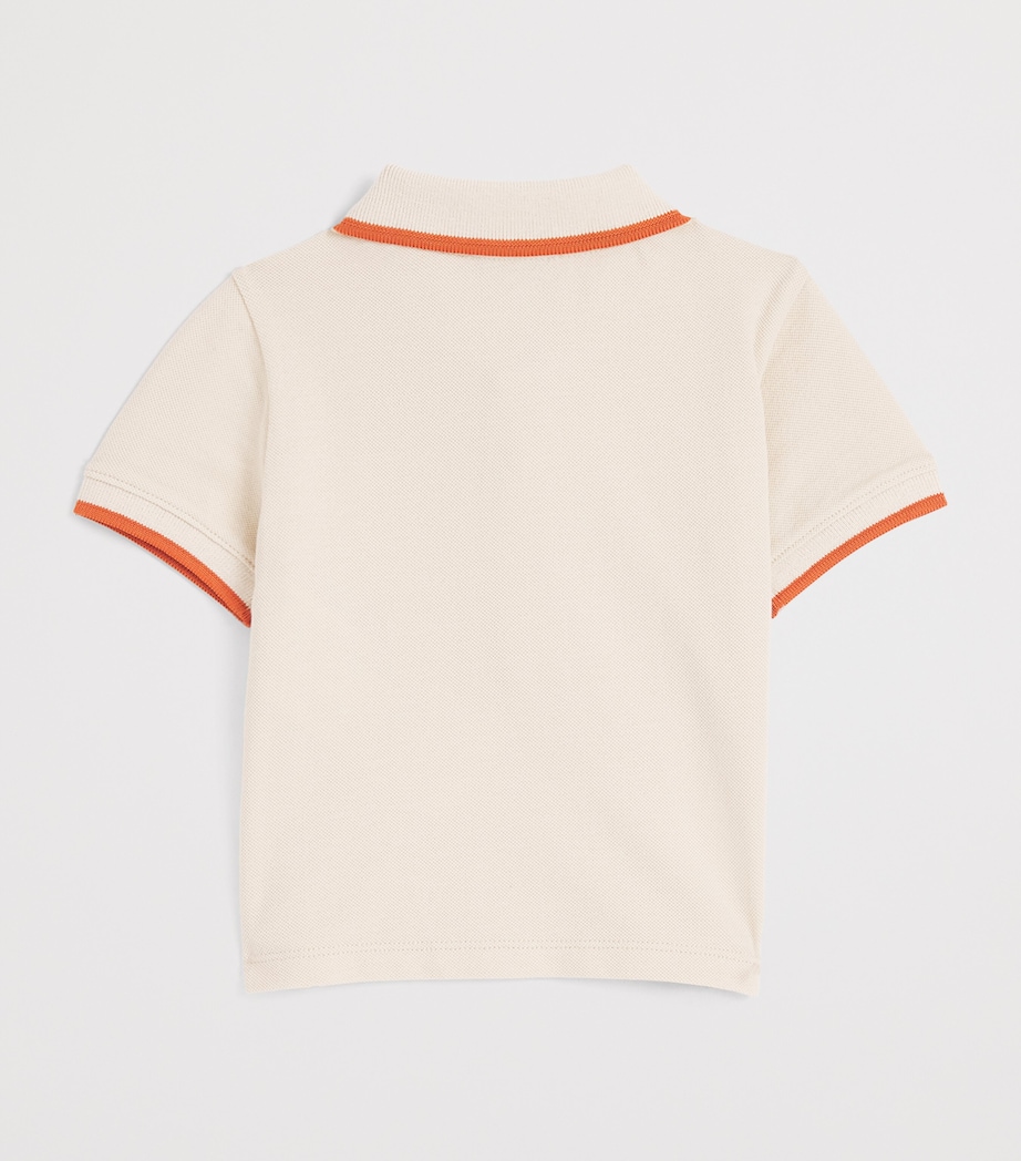 Stretch-Cotton Logo Polo Shirt (6-36 Months) U1156 FRENCH OAK Image 2