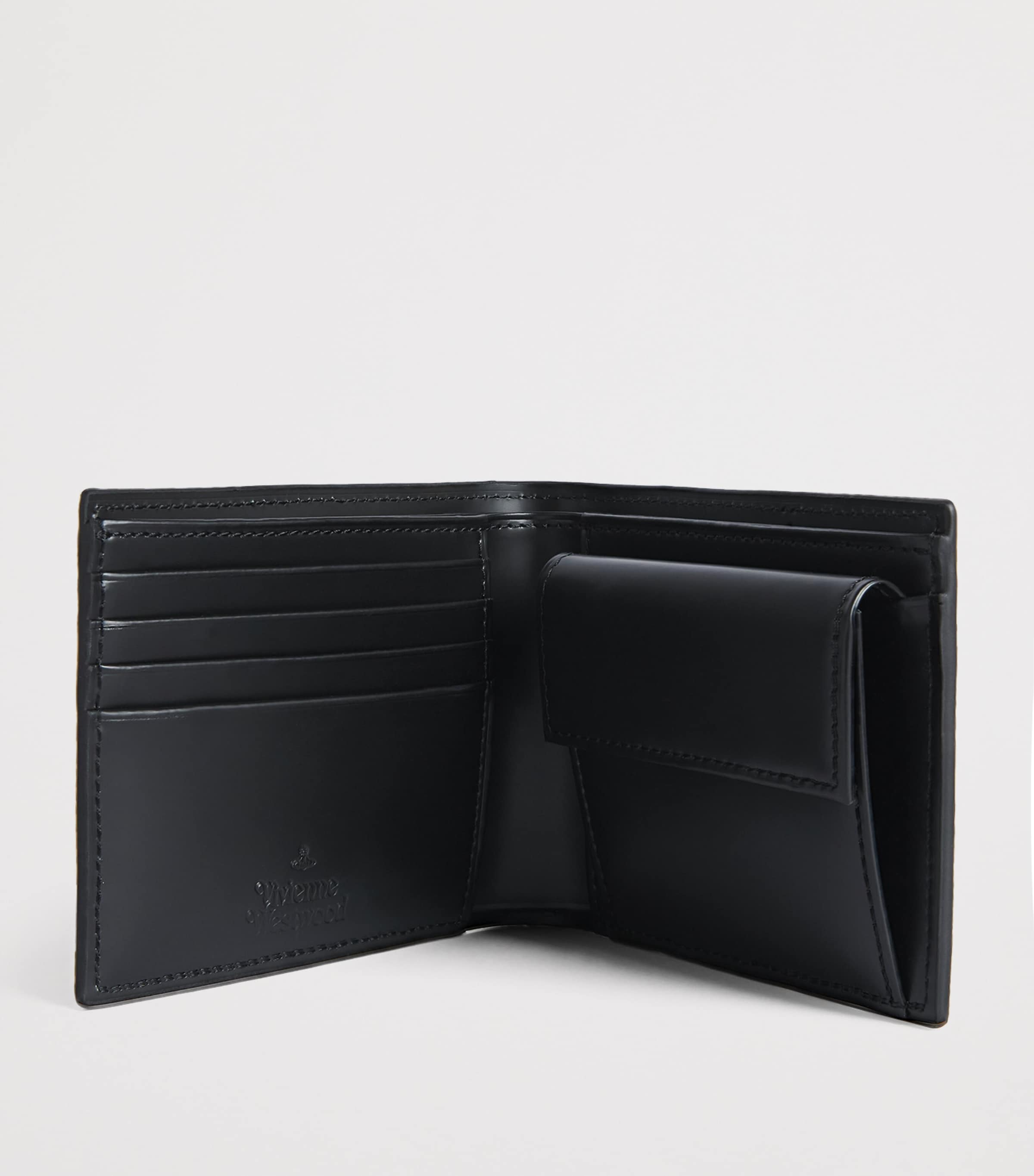 Vivienne Westwood Leather Logo Wallet Black Image 2