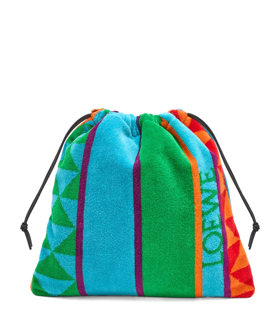 x Paula's Ibiza Drawstring Towel Backback MULTICOLOR Image 1