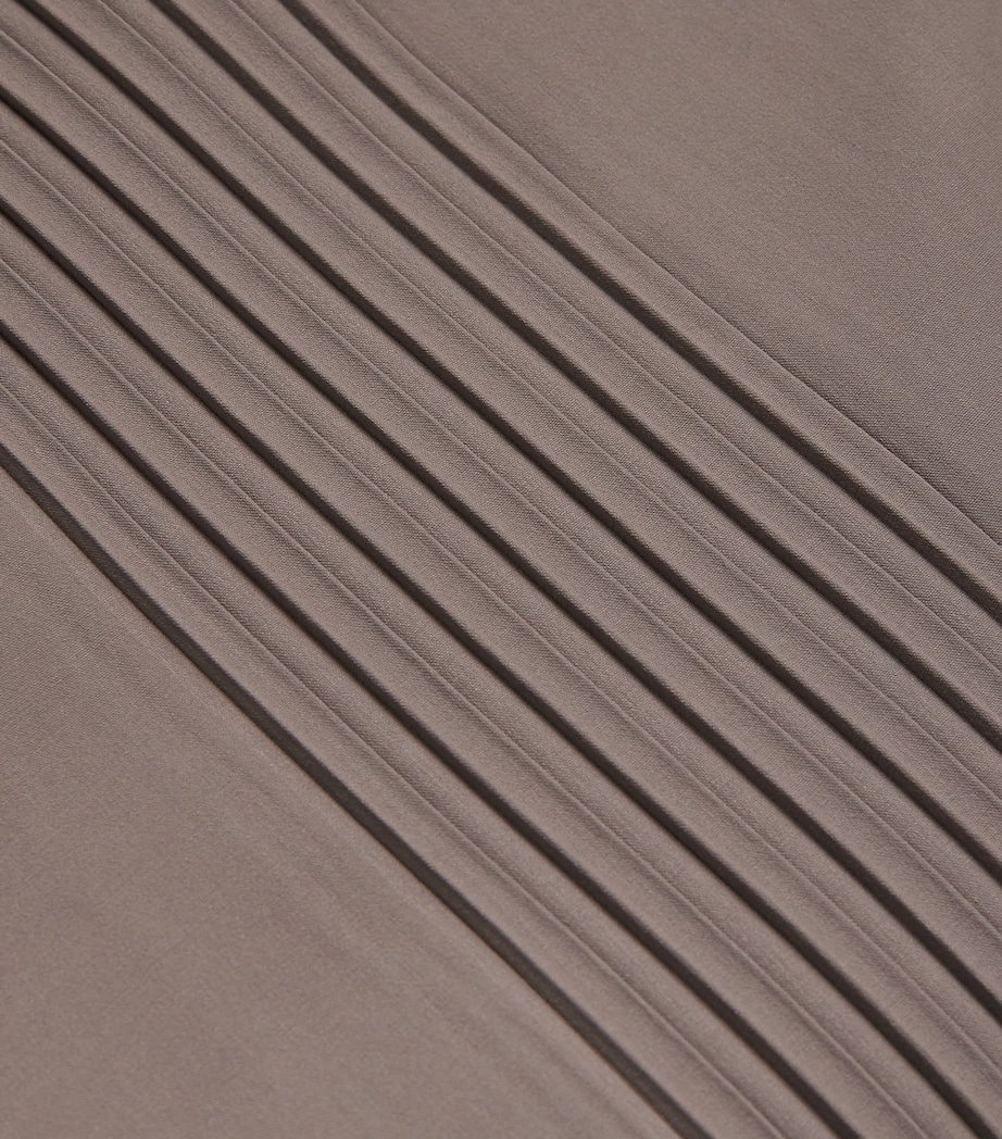 Pleated Shirt 48-MOCHA Image 5