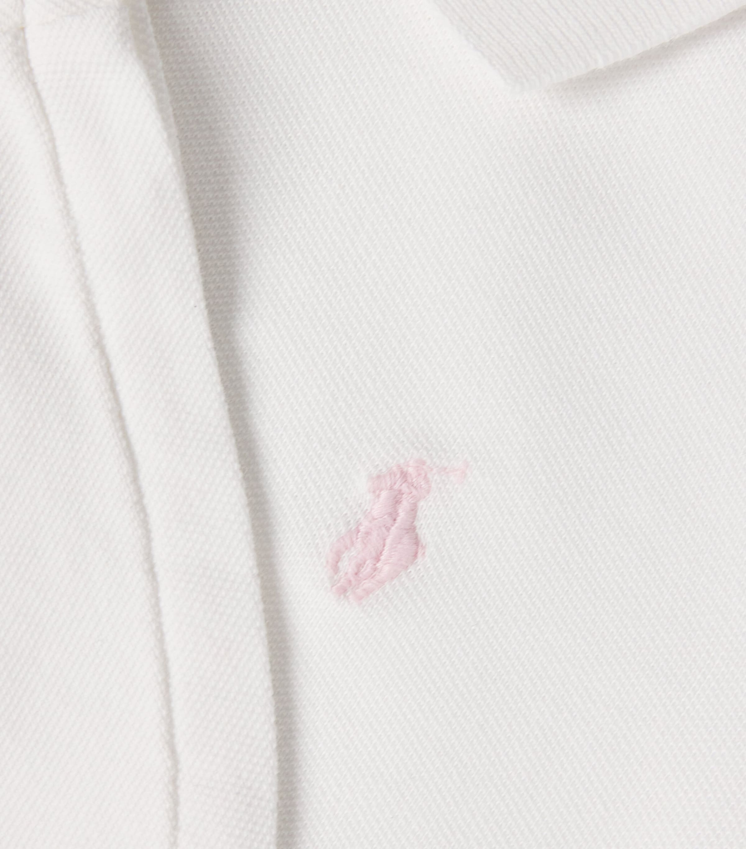 Stretch-Cotton Polo Shirt Dress (2-7 Years) WHITE Image 3