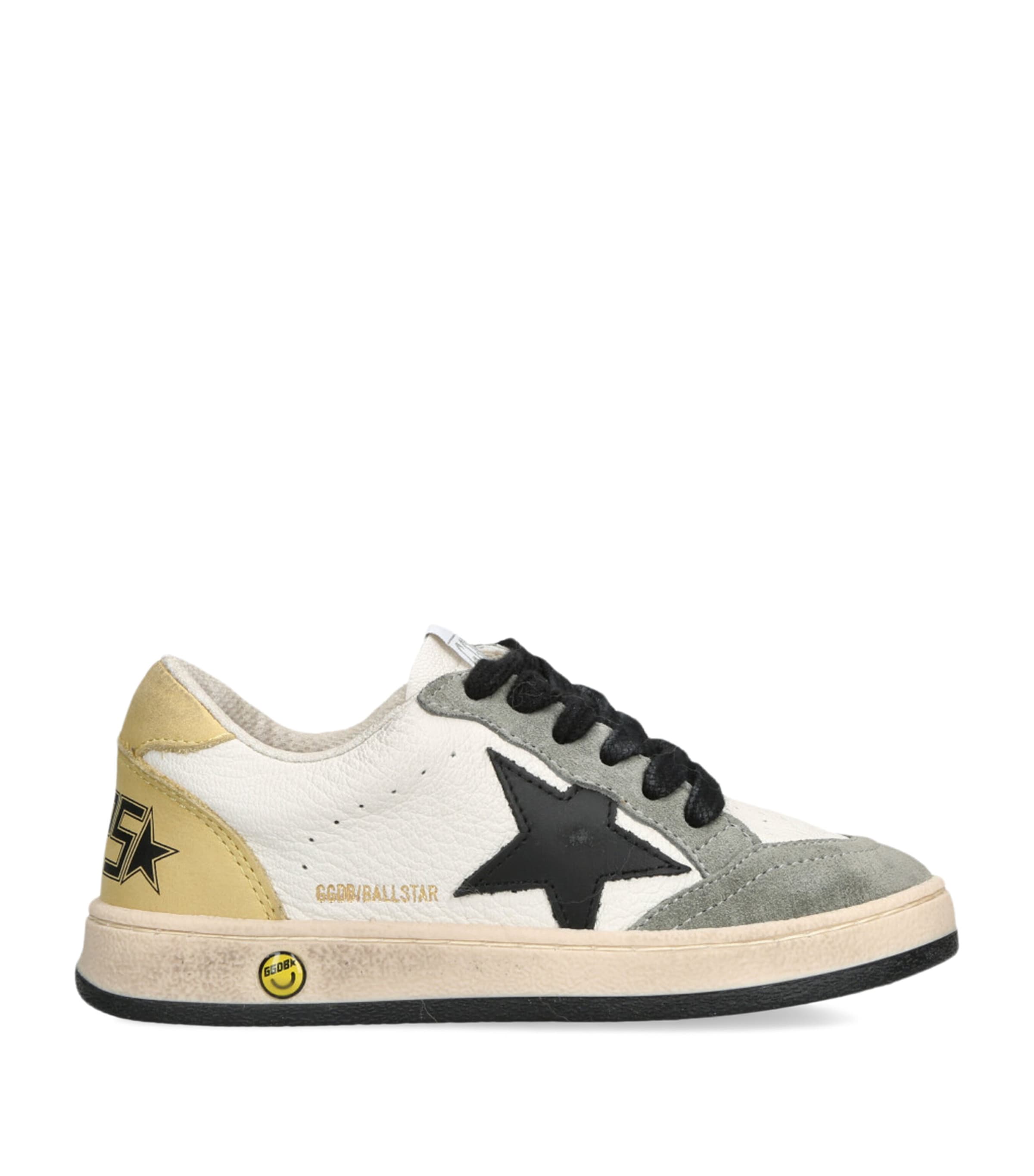Golden Goose Leather Ball Star Sneakers Khaki Image 1