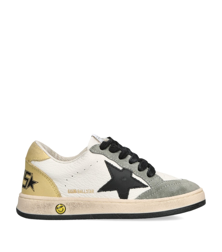 Leather Ball Star Sneakers KHAKI Image 1