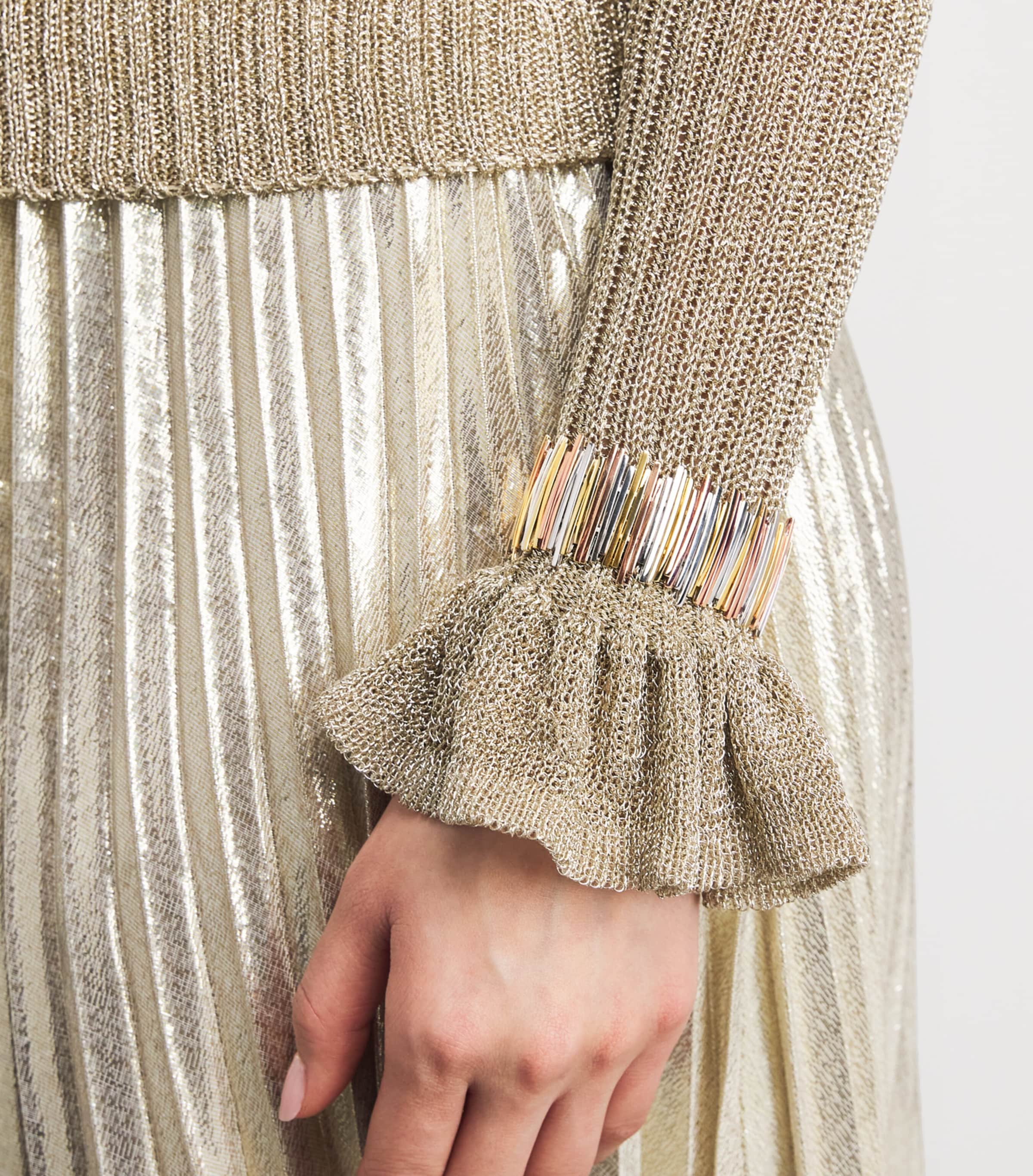 Suzanne Kalan Mixed Gold Classic Golden Jagged Wide Cuff Wyrg Image 2