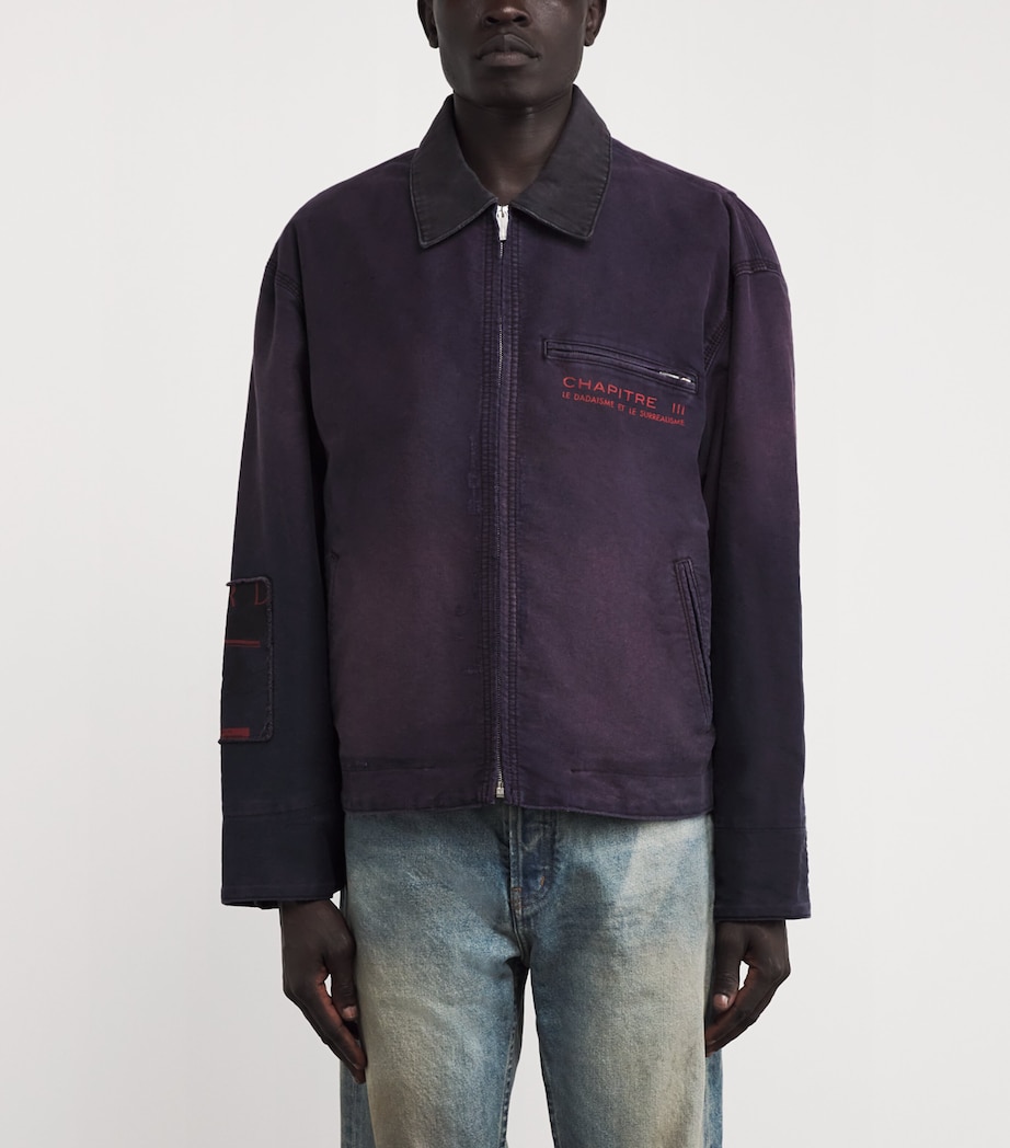 Cotton Moleskin Chapter XII Work Jacket FADED PURPLE Image 3