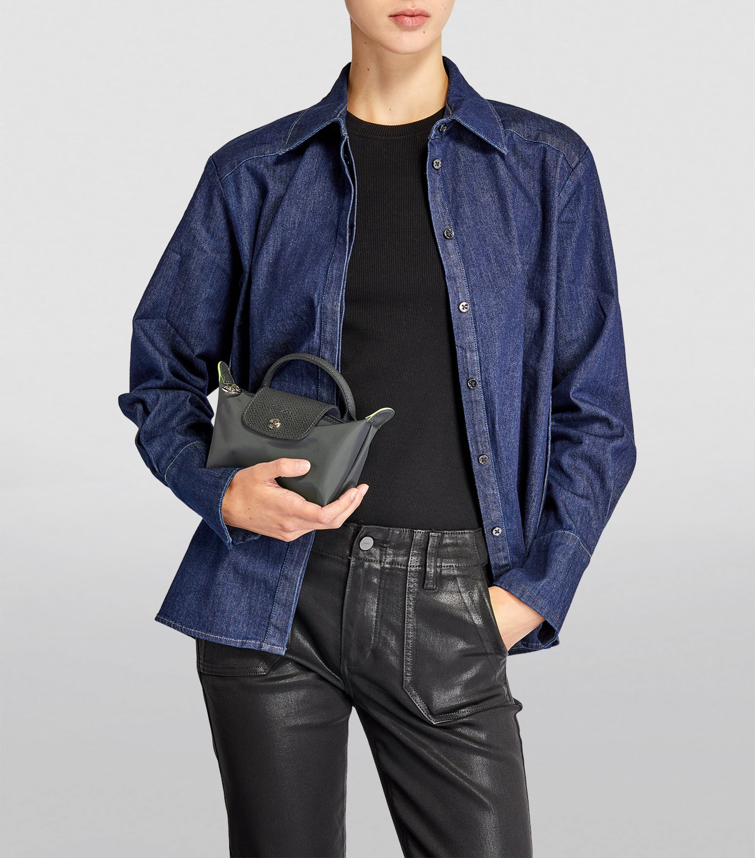 Le Pliage Green Pouch P66 GRAPHITE Image 5