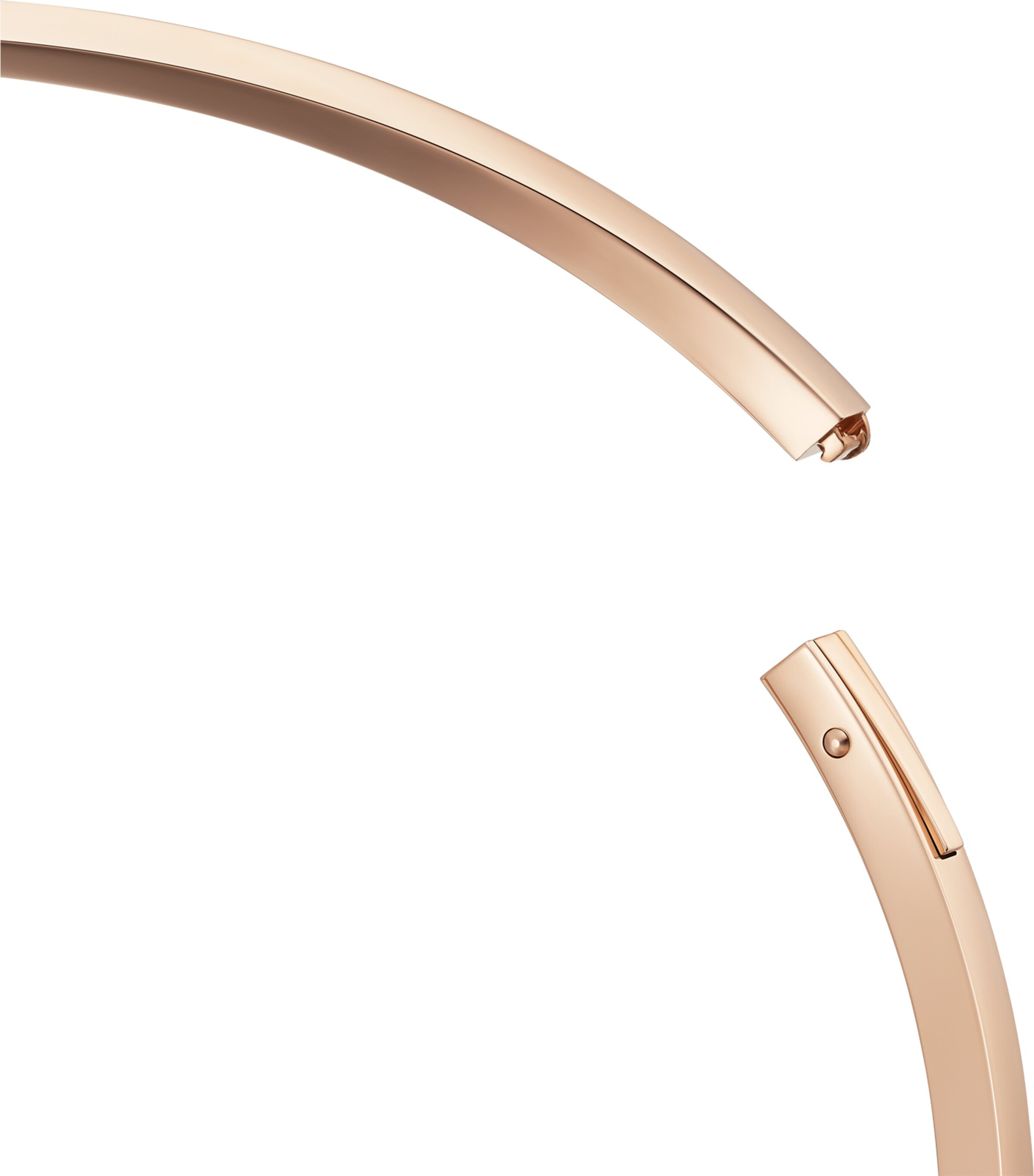 Rose Gold LOVE Torque Necklace (29.5cm) ROSE GOLD Image 4