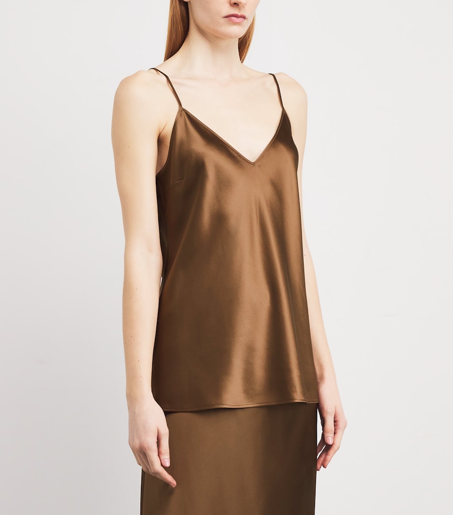 Silk Satin Clea Camisole CINNAMON Image 3