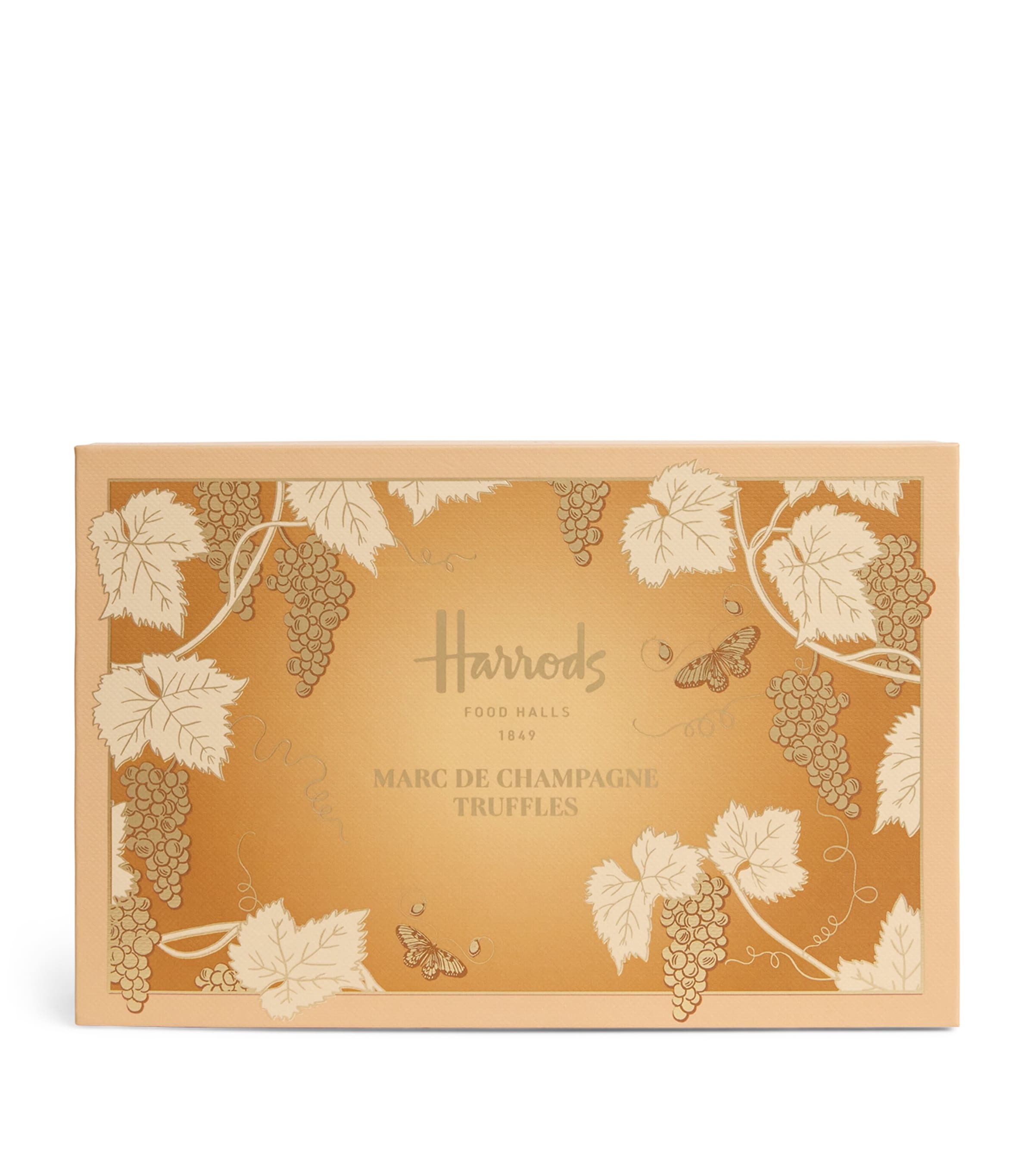 Harrods 15-Piece Marc de Champagne Truffles (175g) | Designers | Harrods | Food | Chocolates | Chocolate Truffles | Free From | Vegetarian