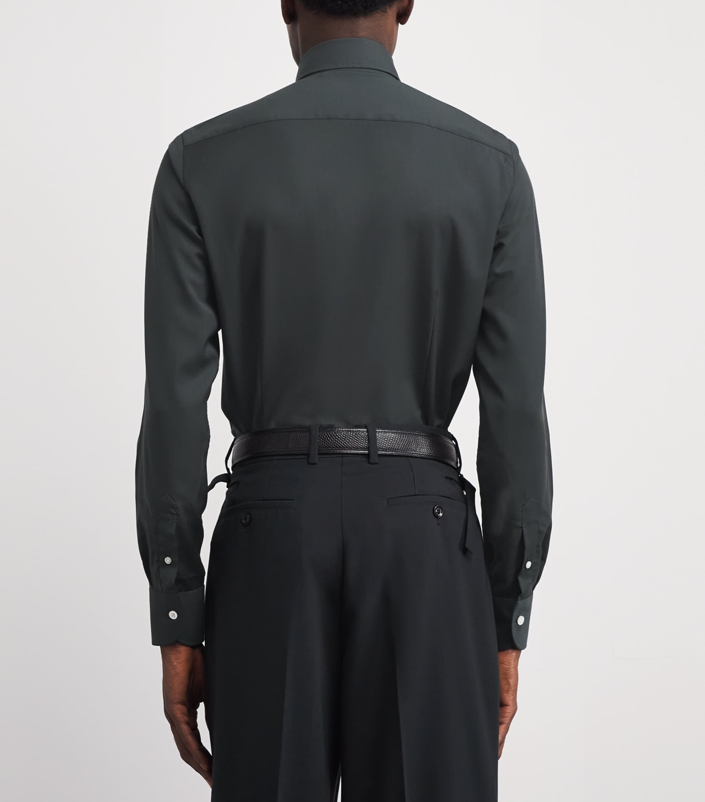 Wool Shirt GREEN Image 4