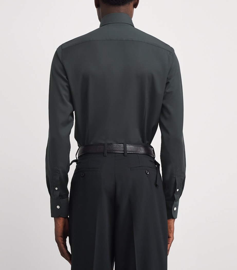 Wool Shirt GREEN Image 4