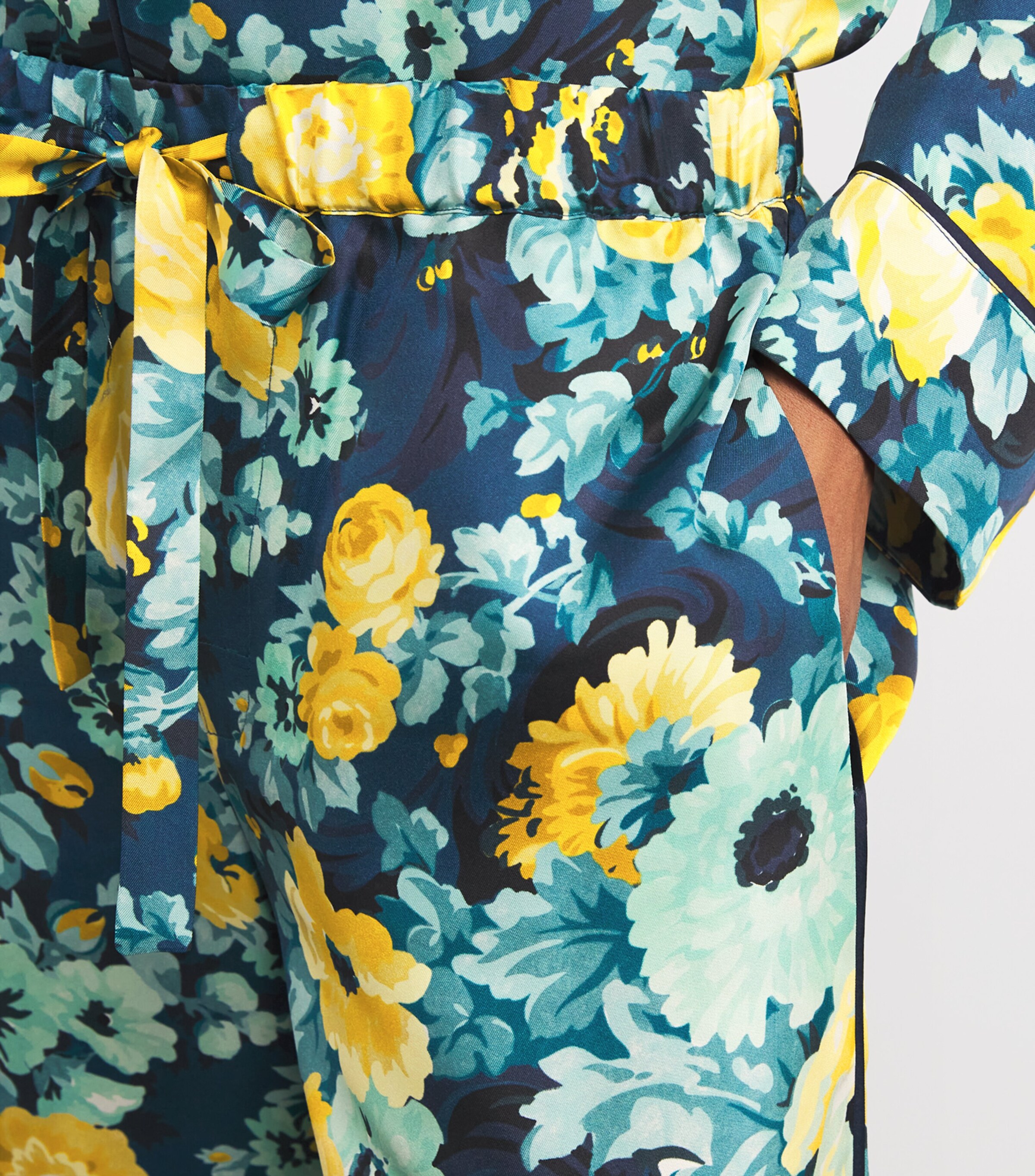 Silk Floral Yves Pyjama Set NOCTURNE Image 6