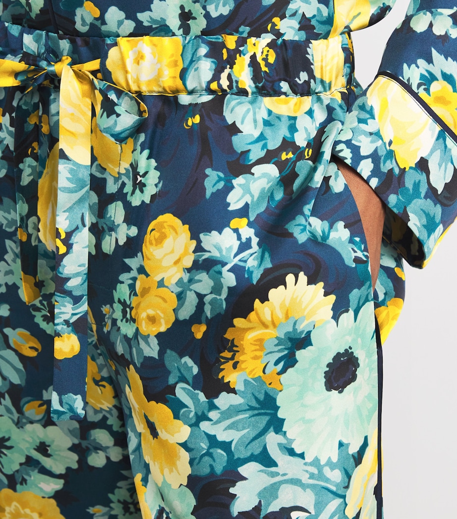 Silk Floral Yves Pyjama Set NOCTURNE Image 6