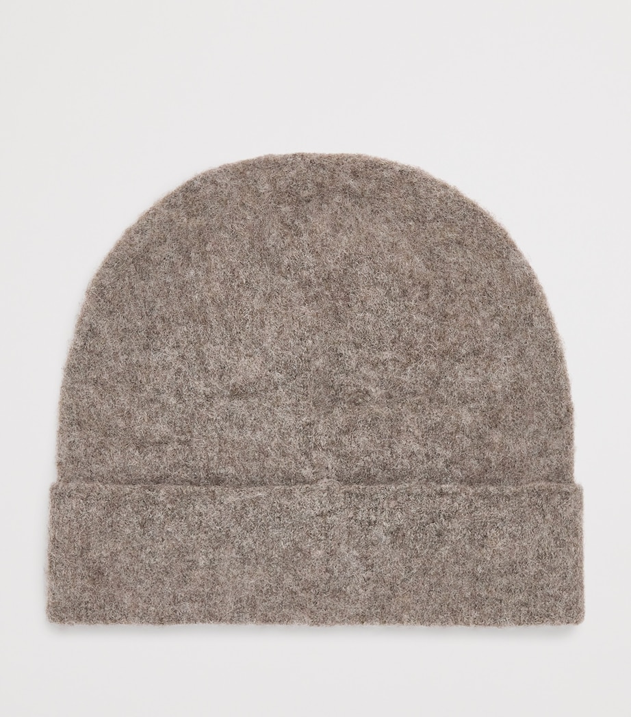 Brushed Logo Beanie NERO Image 2