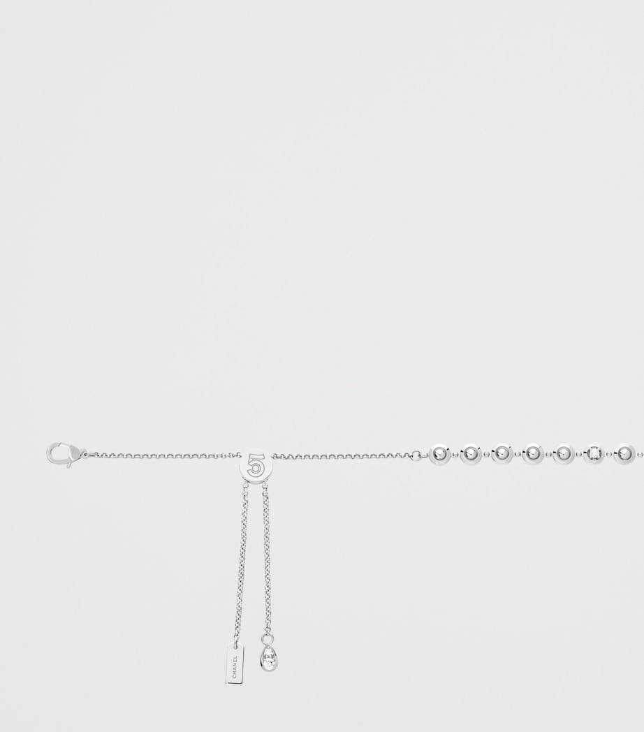 White Gold and Diamond Eternal N°5 Necklace WHITE Image 3