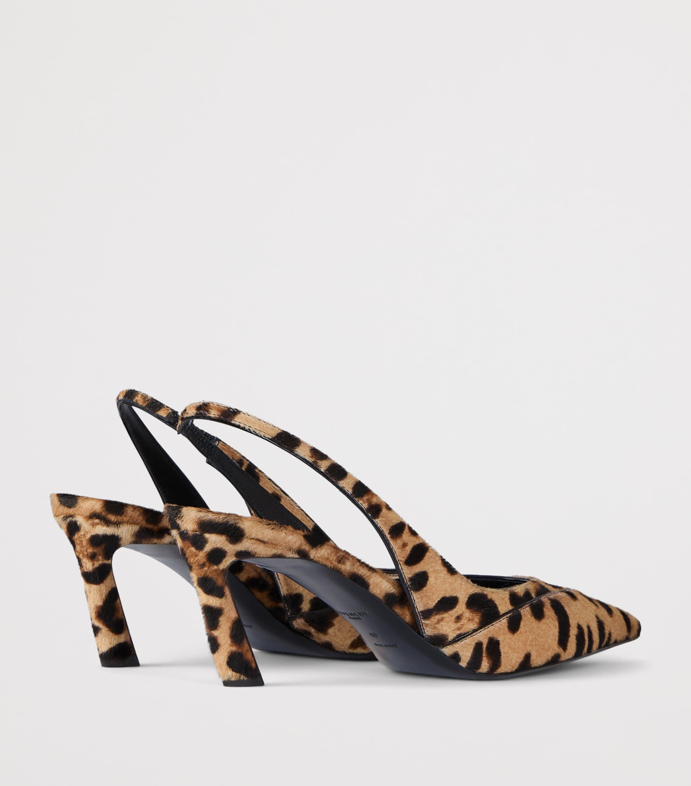 Leopard Slingback Heels 65 BLACK/BEIGE Image 4