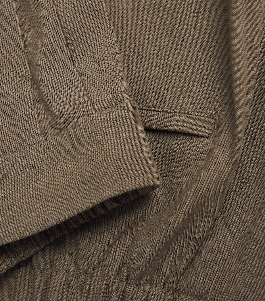 Linen-Blend High-Rise Trousers 309MSS Image 5