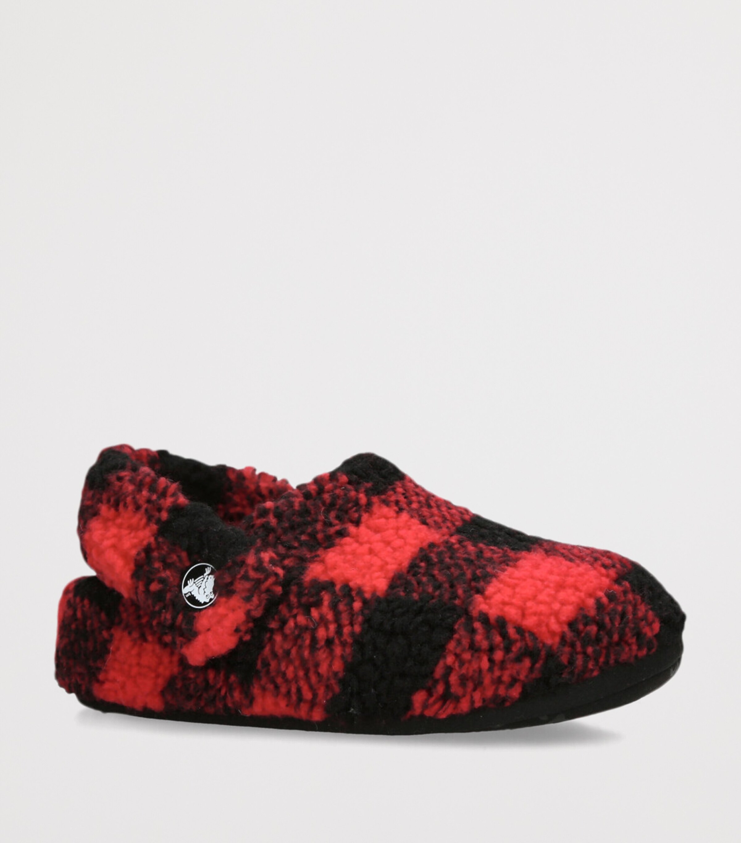 Check Classic Cozzzy Slippers BLK/RED Image 3