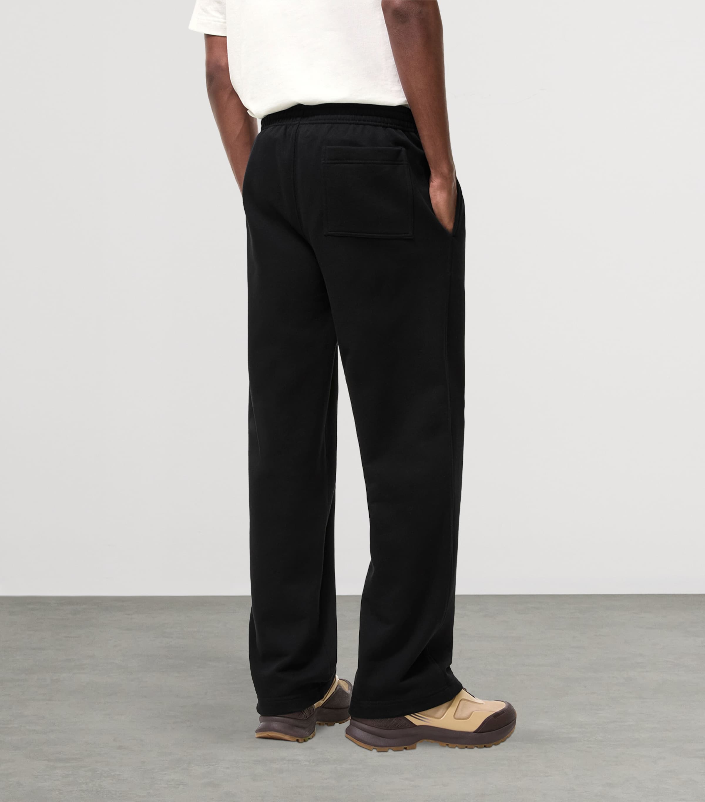 Burberry Mens Cotton EKD Track Pants Black Image 3
