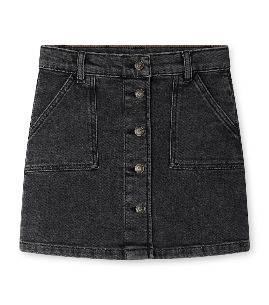 Denim Mini Skirt (14 Years) FAUX NOIR Image 1