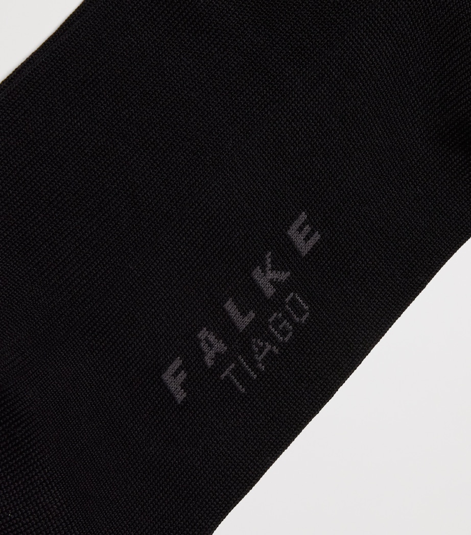 Falke Mens Long Tiago Socks Black Image 2
