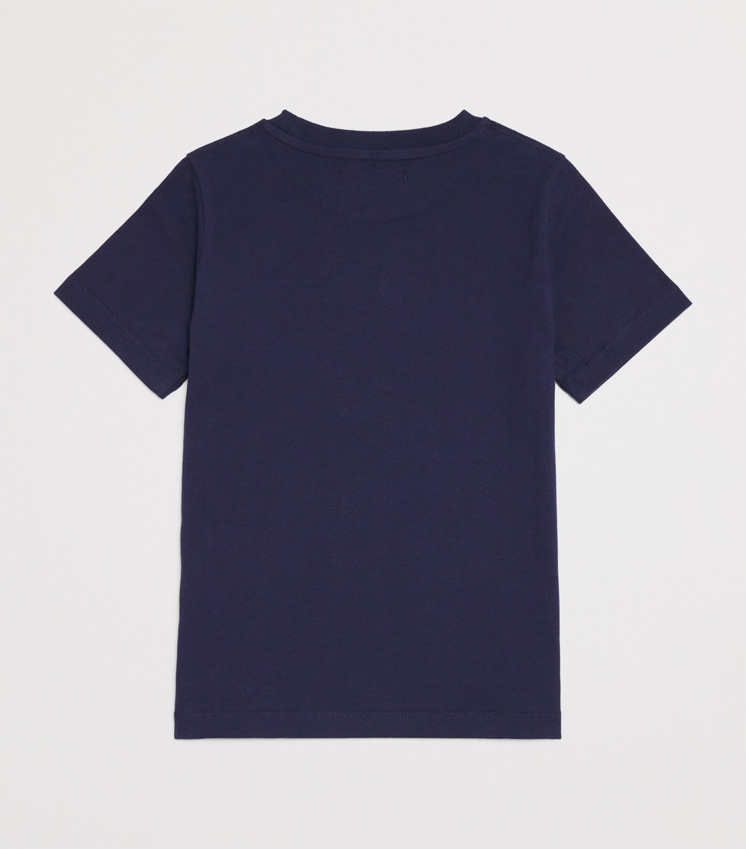 Cotton Logo T-Shirt NAVY Image 2