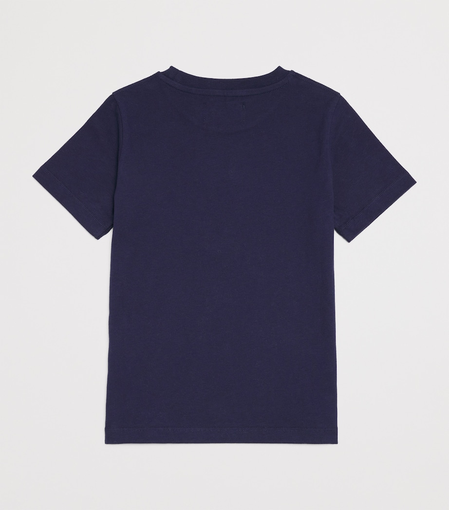 Cotton Logo T-Shirt NAVY Image 2