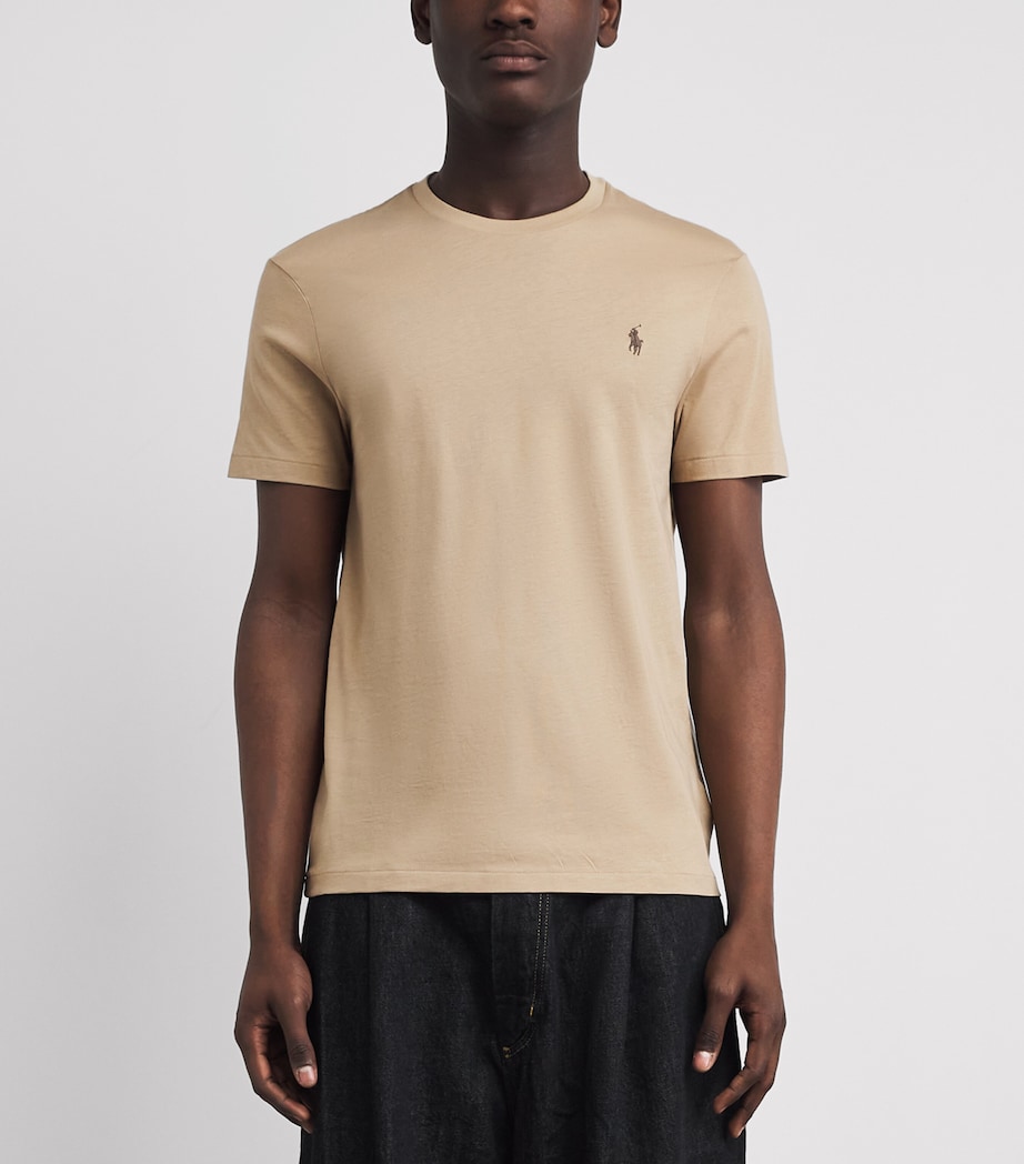 Polo Ralph Lauren Mens Cotton Custom-Fit Polo Pony T-Shirt Vintage Image 4