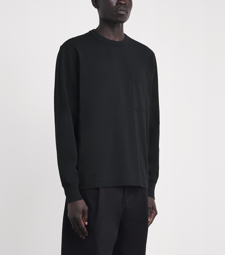 Cotton Long-Sleeve Disk Gladstone T-Shirt 9061 Image 4