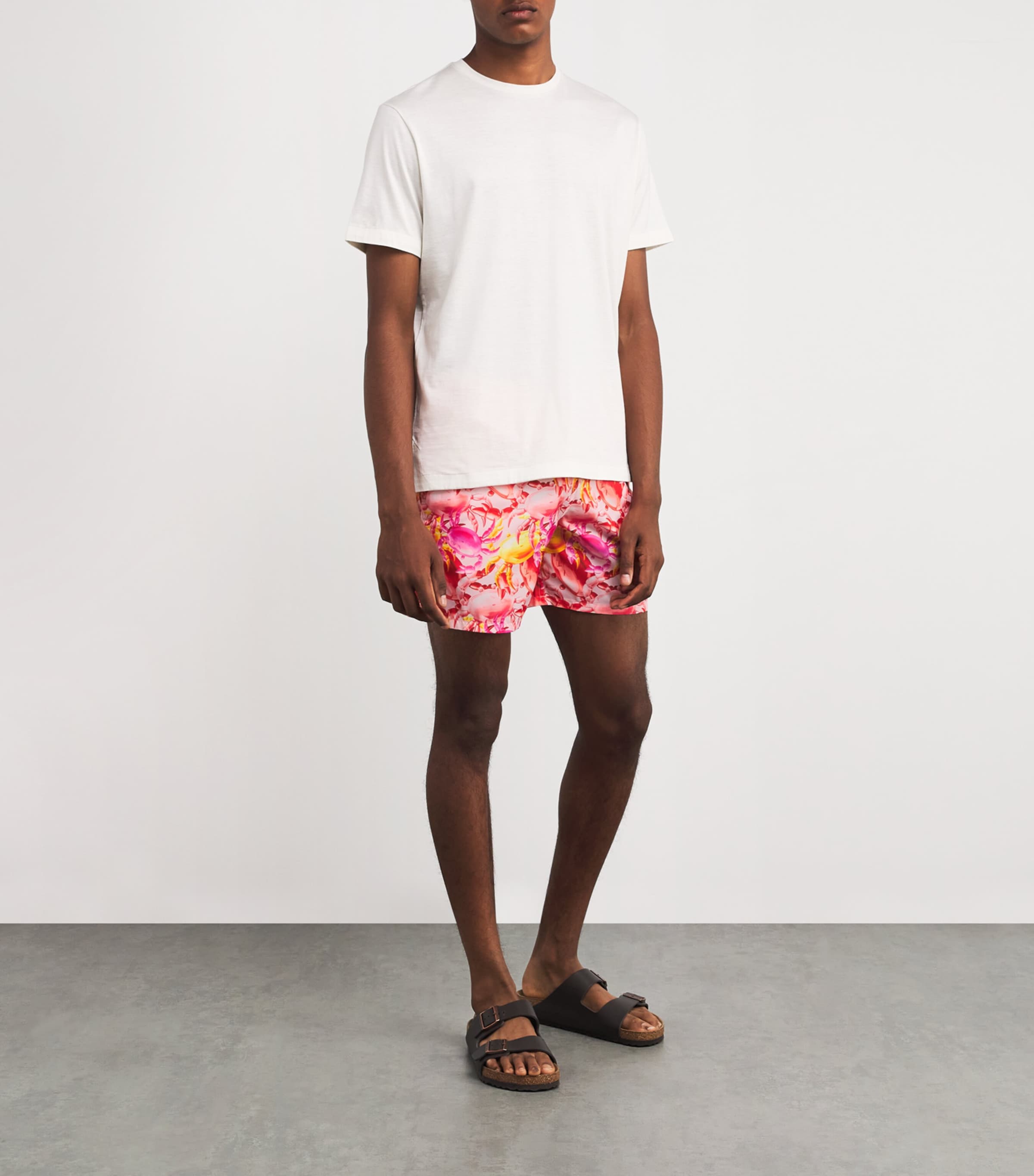 Crab Print Mahina Swim Shorts 159-PEONY Image 2