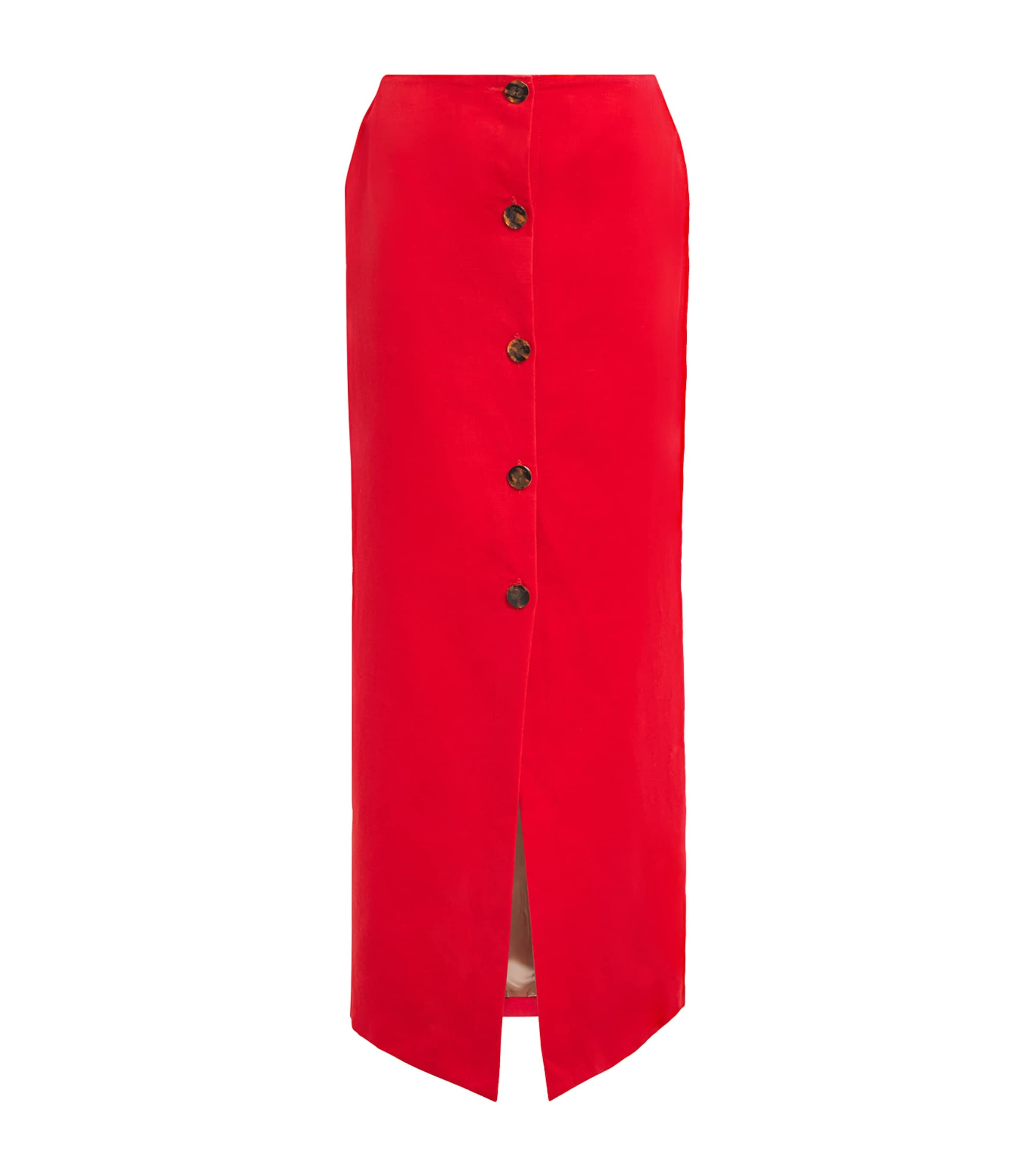 Blazé Milano Velvet Malaya Pencil Skirt Crab