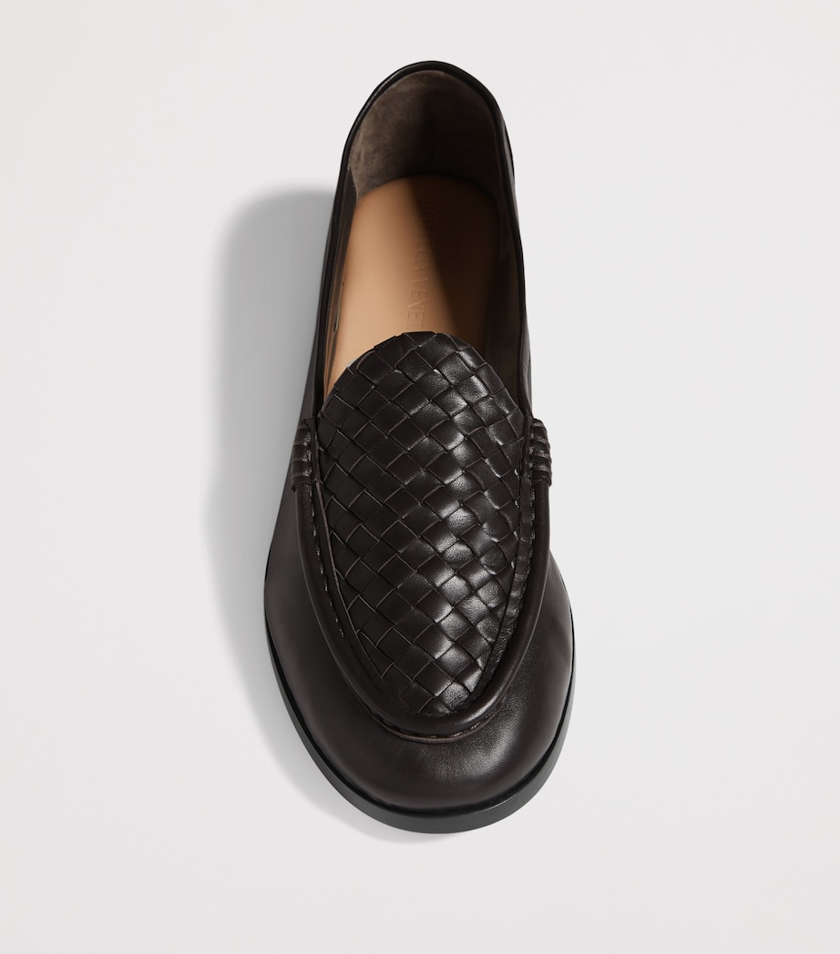 Bottega Veneta Leather Intrecciato Loafers Image 3