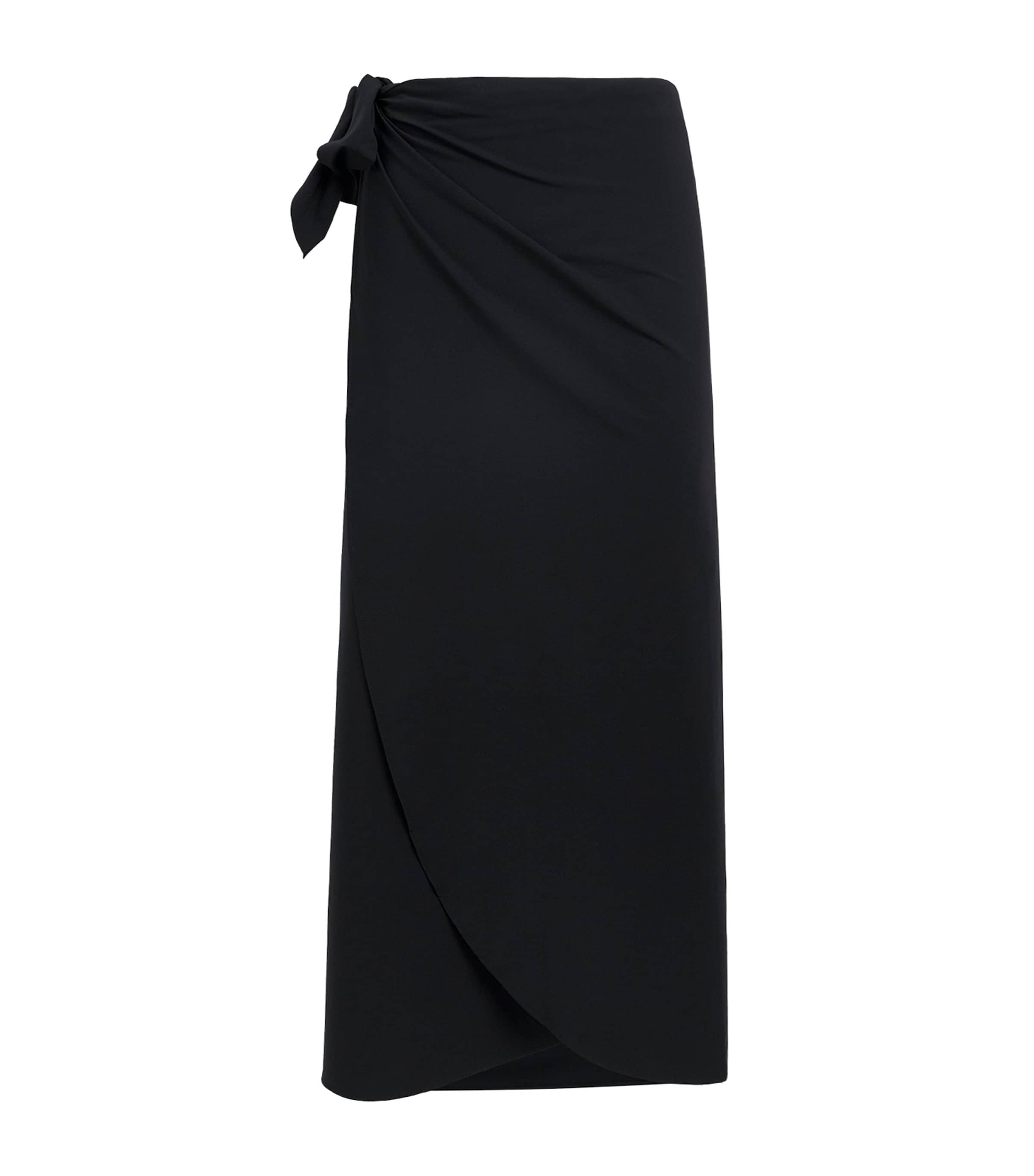 Hunza G Womens Long UPF50+ Sarong Black Image 1