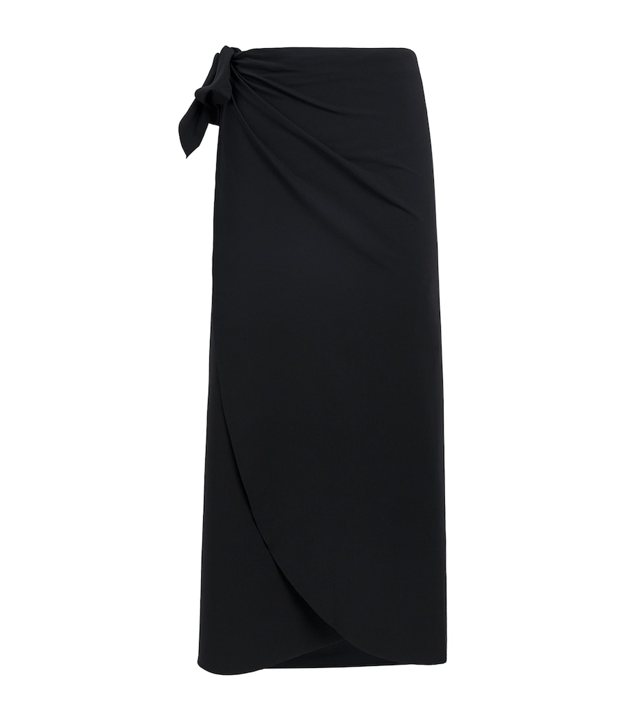 Hunza G Womens Long UPF50+ Sarong Black Image 1