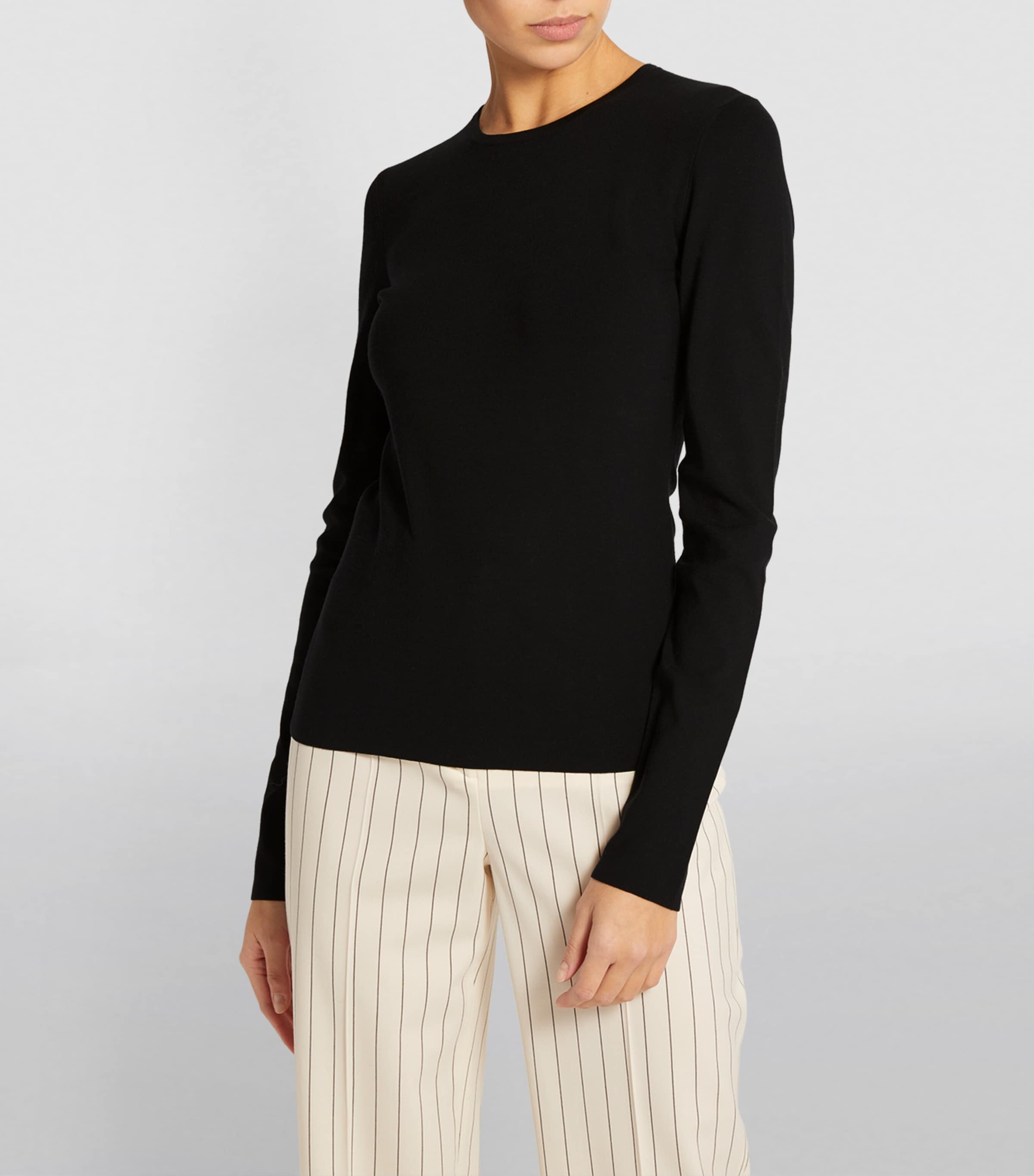 Silk Stretch Jumper BLACK Image 3