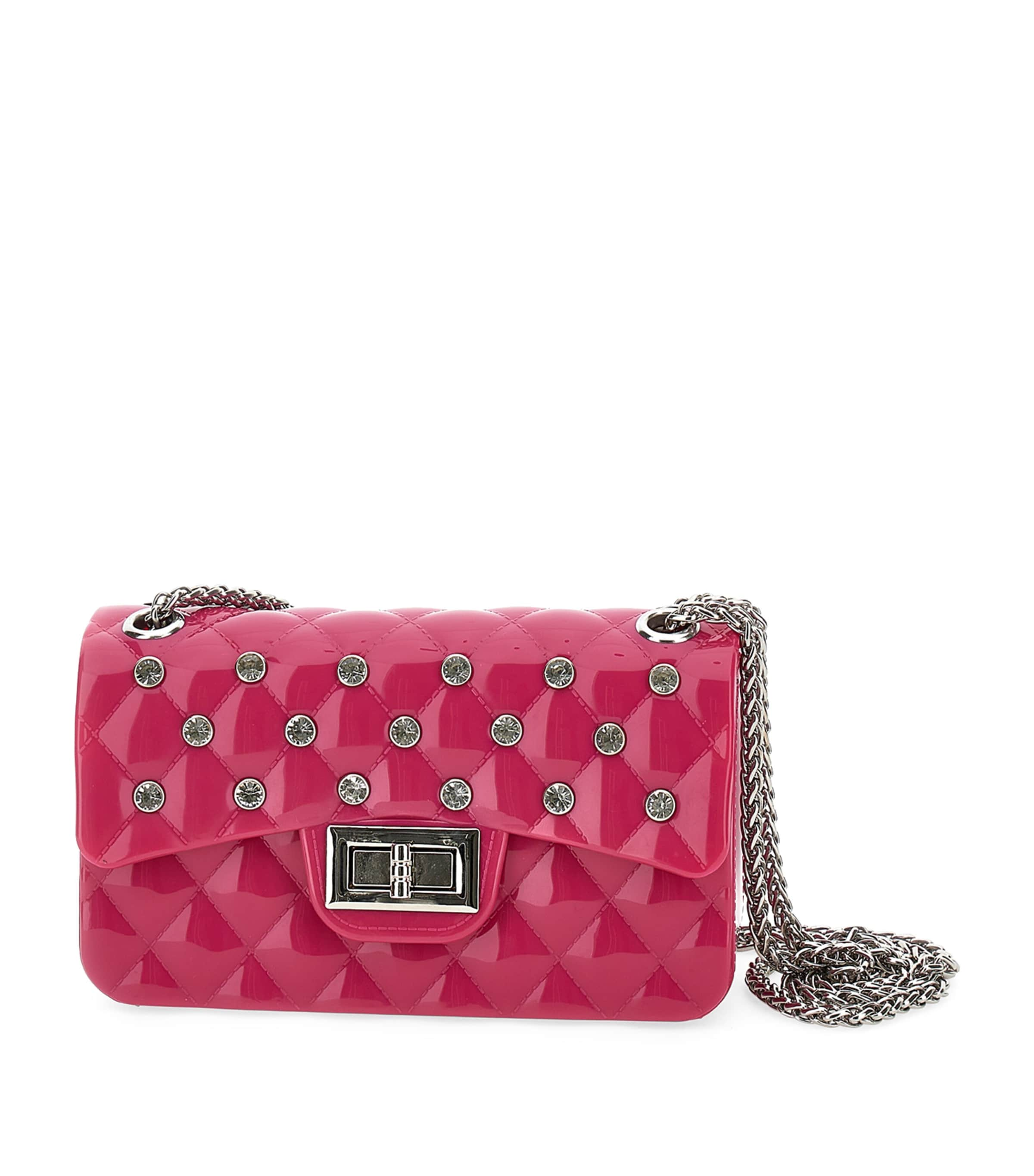 Shop Monnalisa Embellished Quilted Shoulder Bag