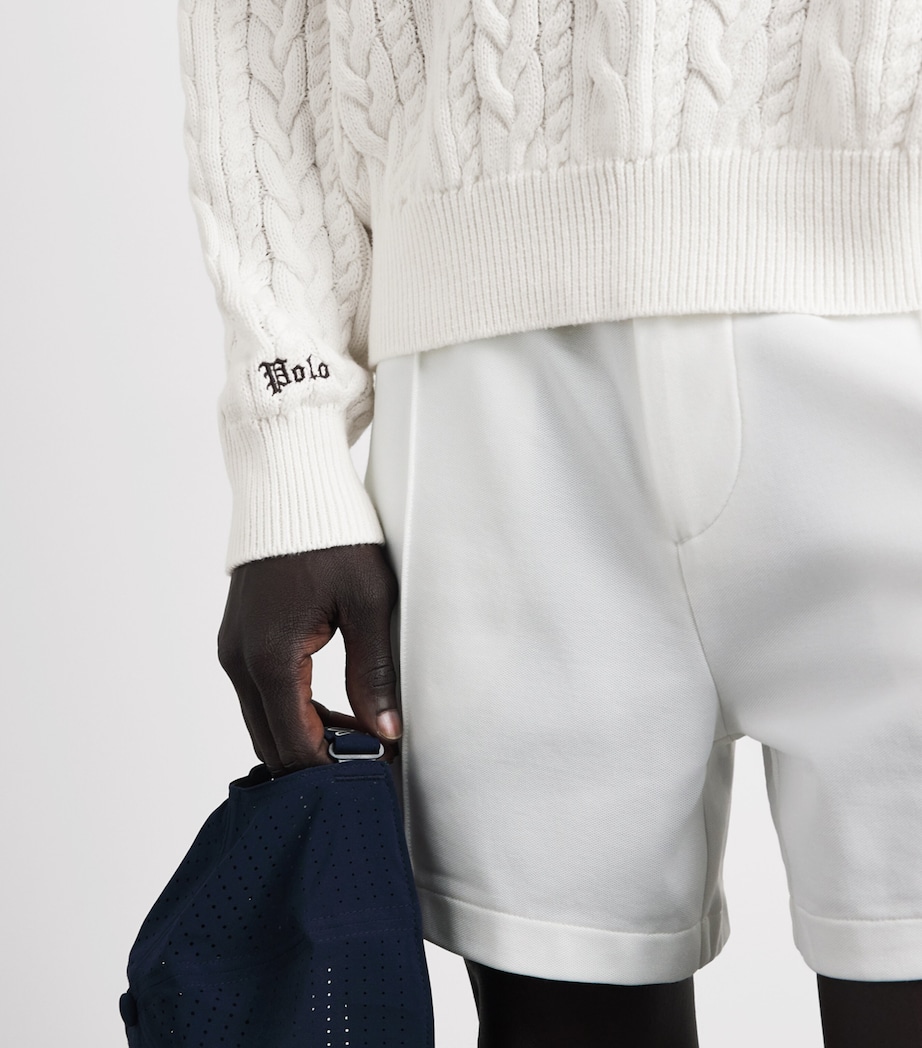 Polo Ralph Lauren Mens Cotton-Linen Cable-Knit Sweater Trophy Cream Image 3