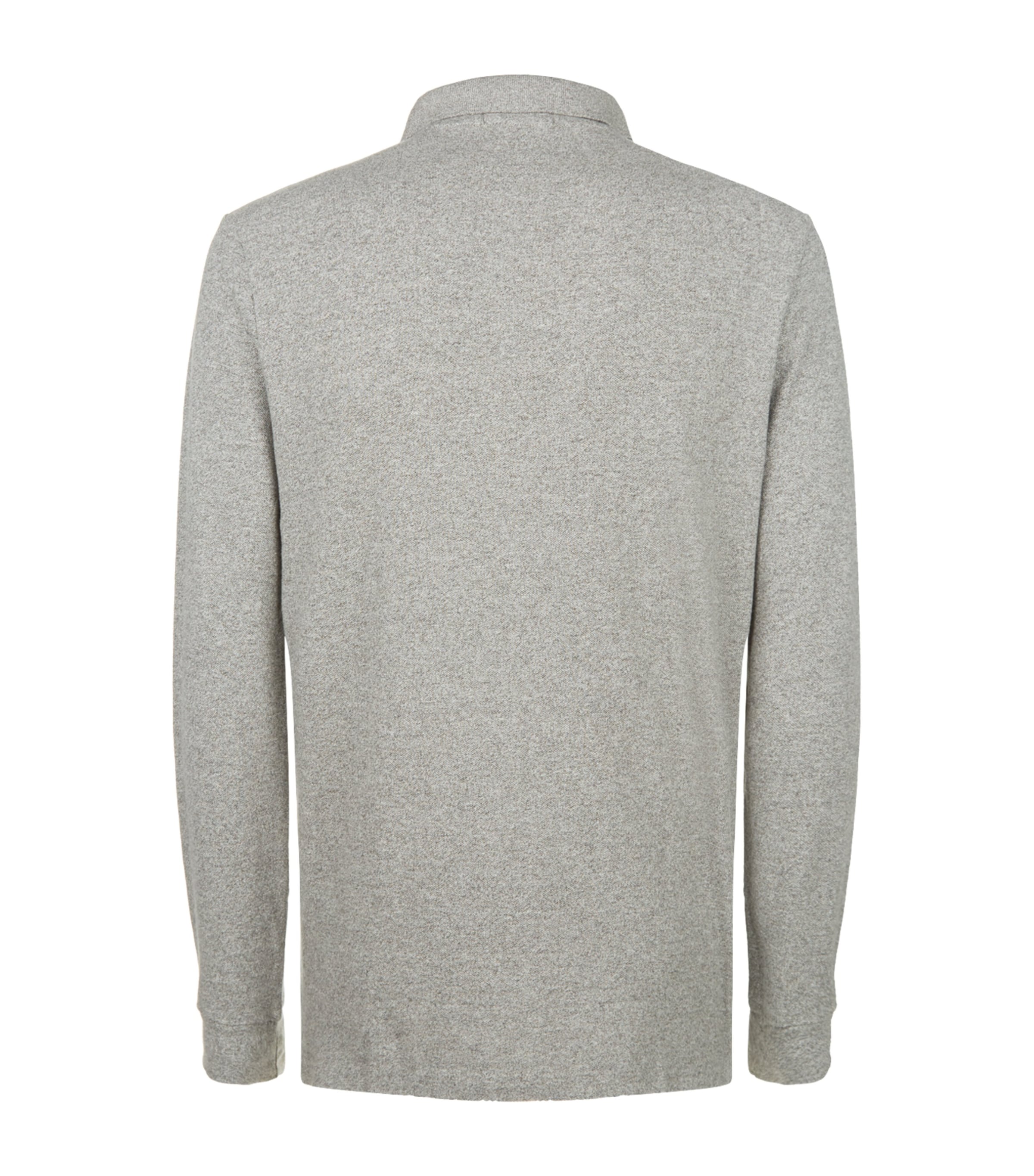 Long-Sleeved Polo Shirt CANT HEATHER Image 5