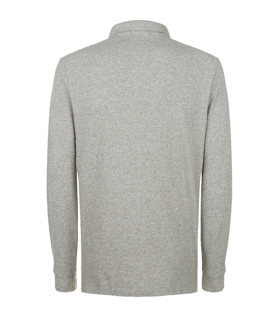 Long-Sleeved Polo Shirt CANT HEATHER Image 9