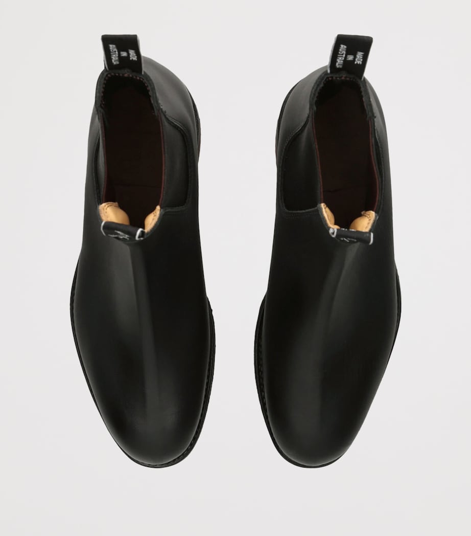 Leather Gardener Ankle Boots BLACK Image 4