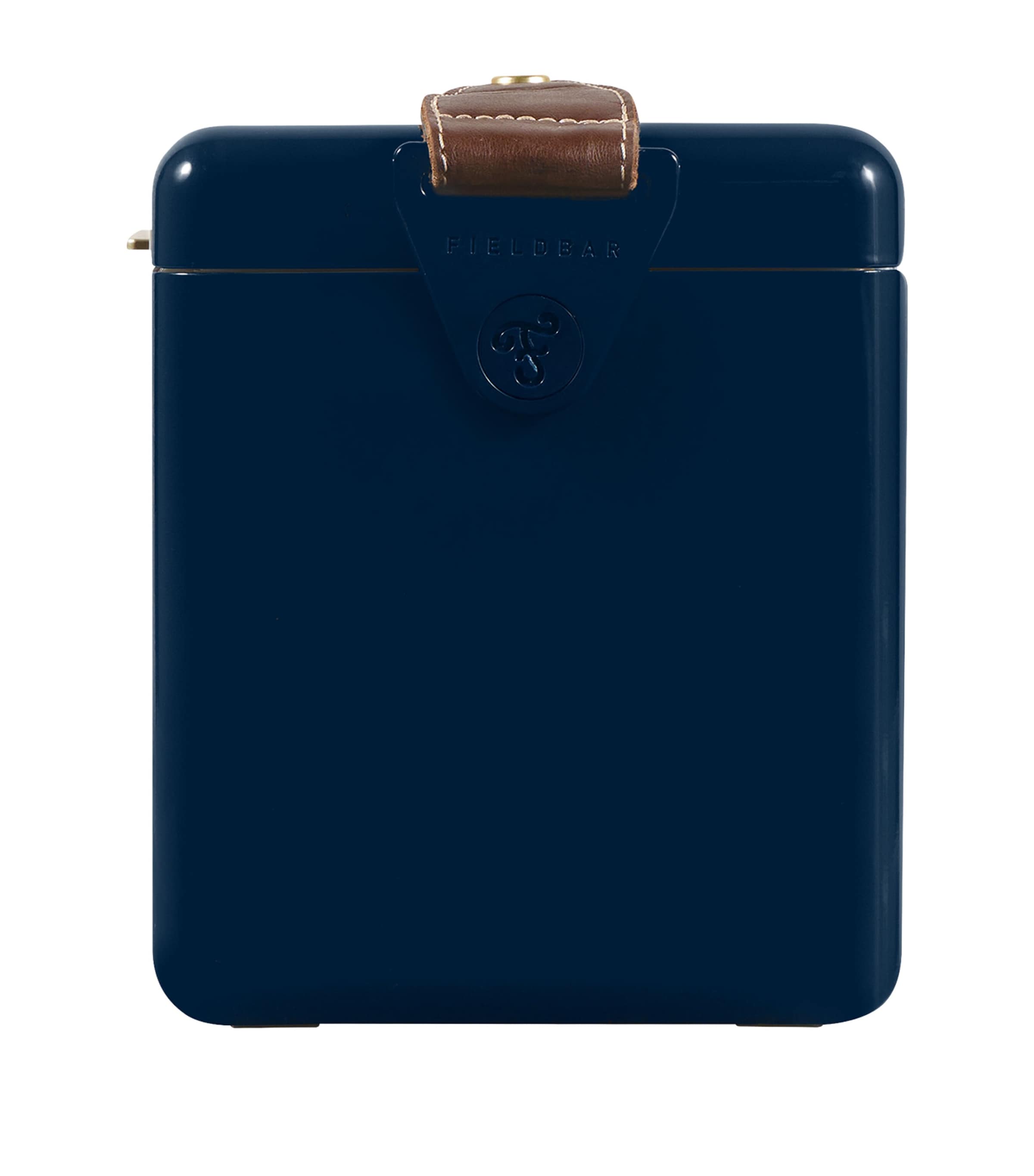 Mini Bar Cooler Box with Leather Sling (4L) BLUE Image 10
