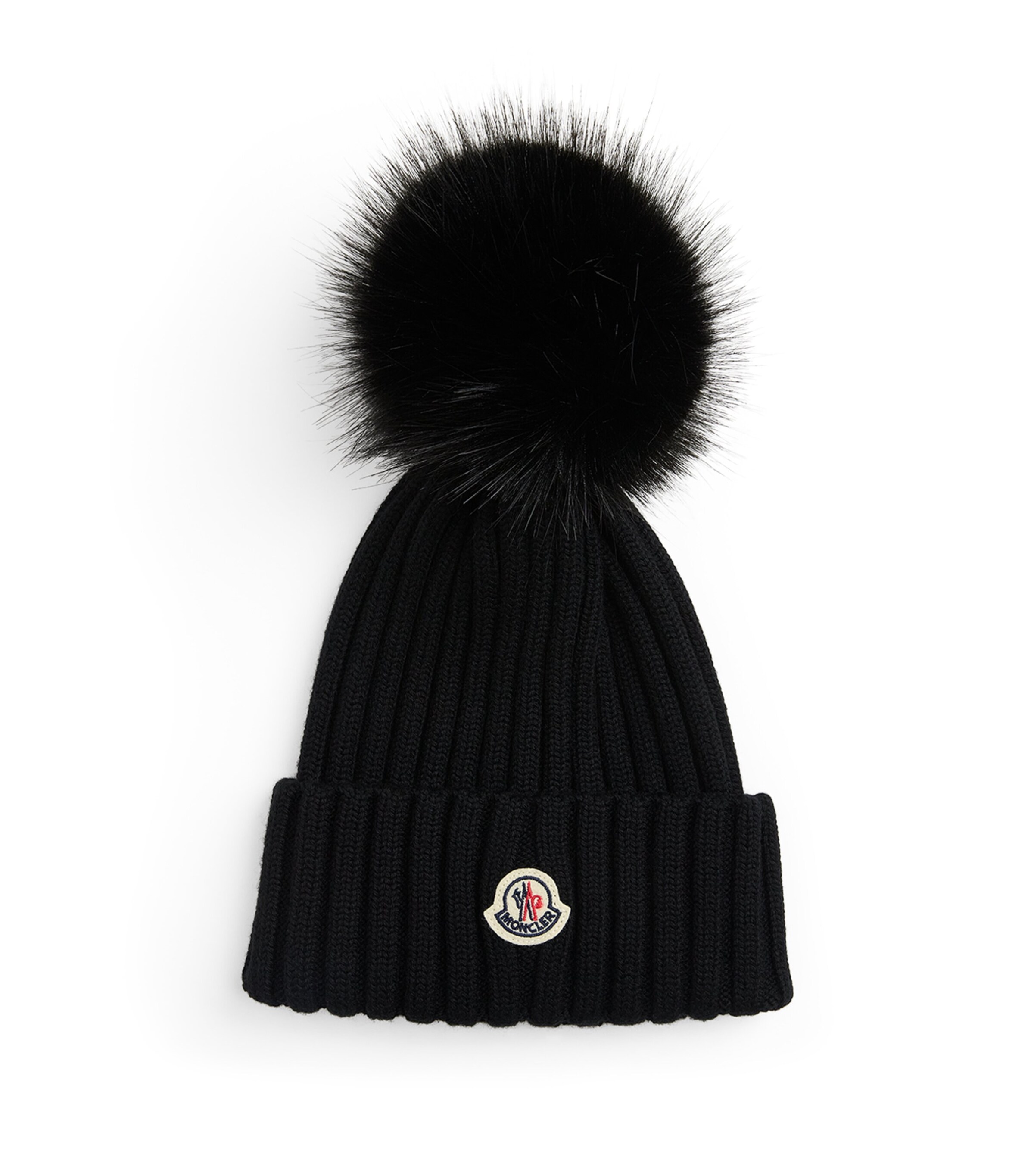 Virgin Wool Pom-Pom Beanie 999 Image 1