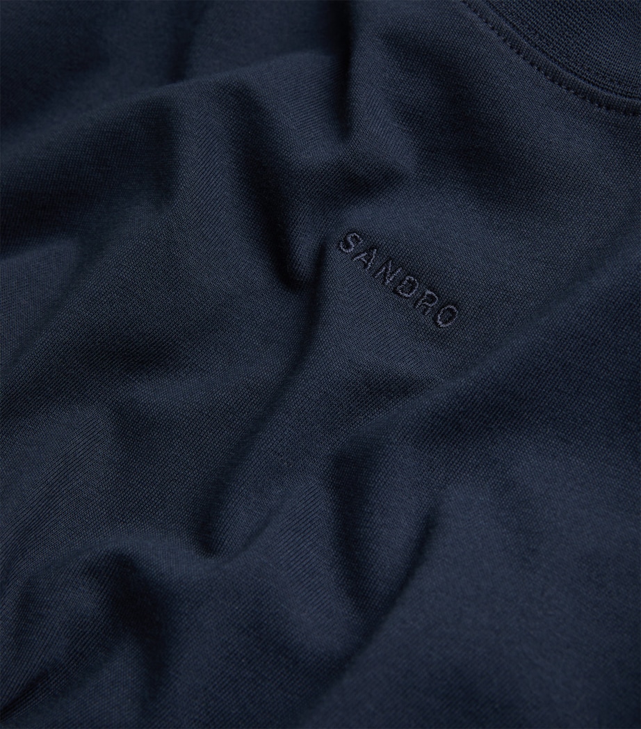 Embroidered Logo T-Shirt NAVY BLUE Image 5