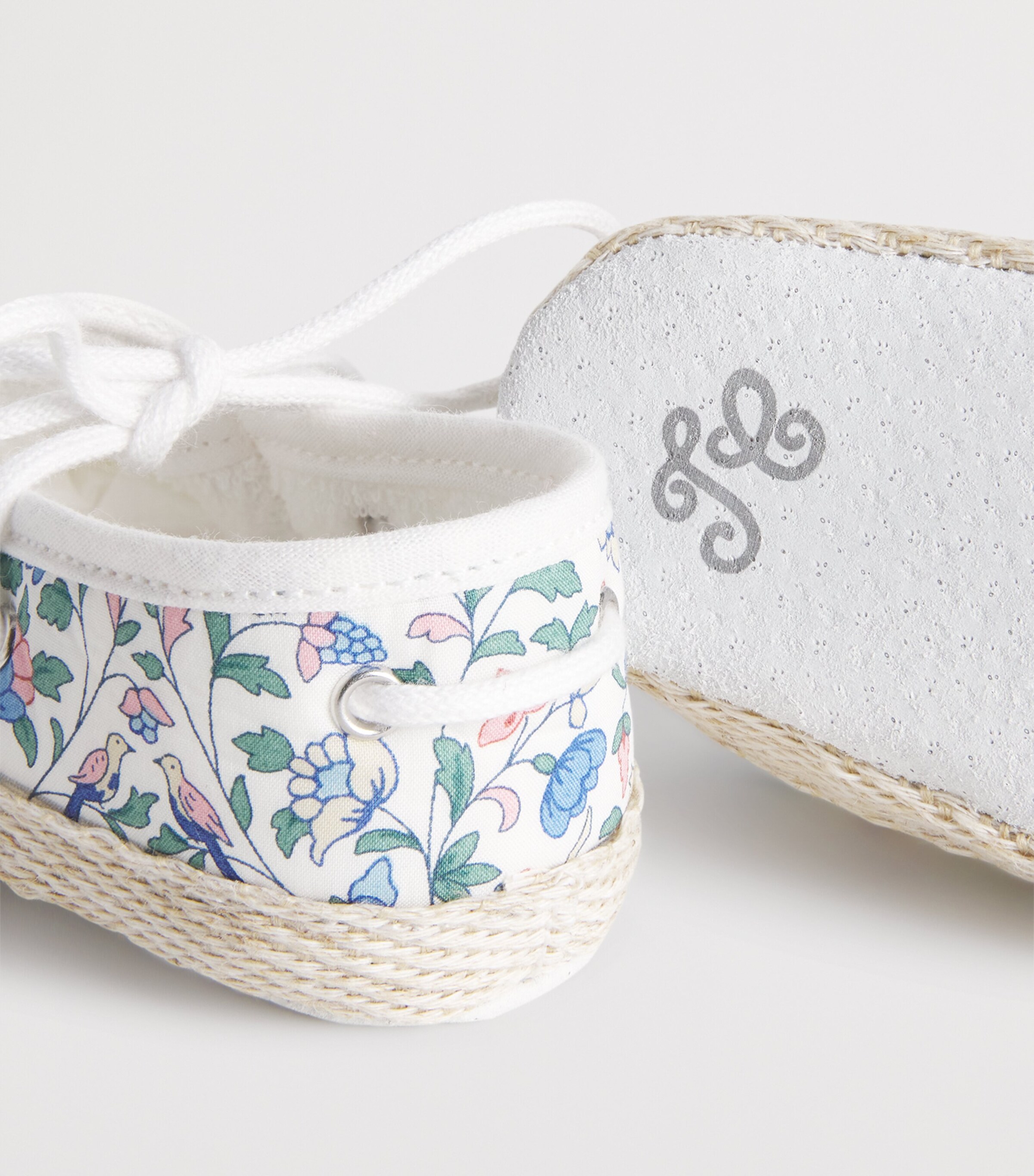 Floral Print Espadrilles 1BLANC Image 4
