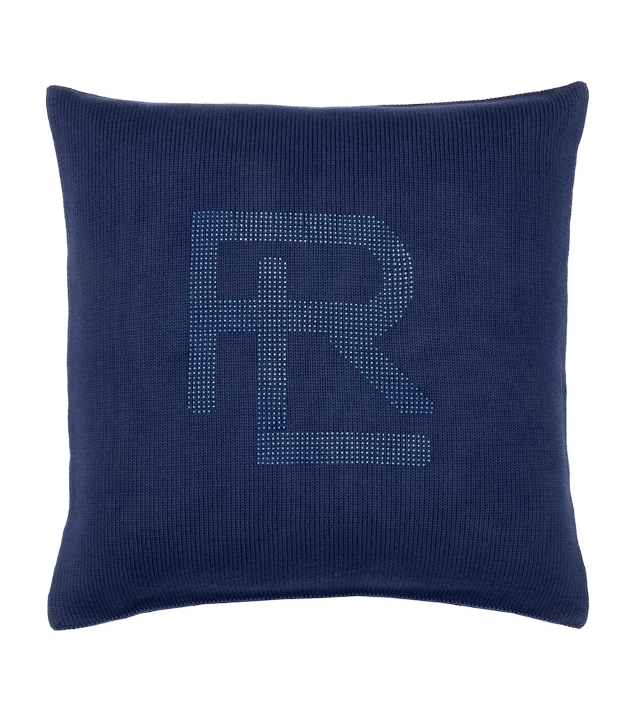 Ralph Lauren Home Cotton Hawthorn Square Cushion Cover (50cm x 50cm) Navy Image 1