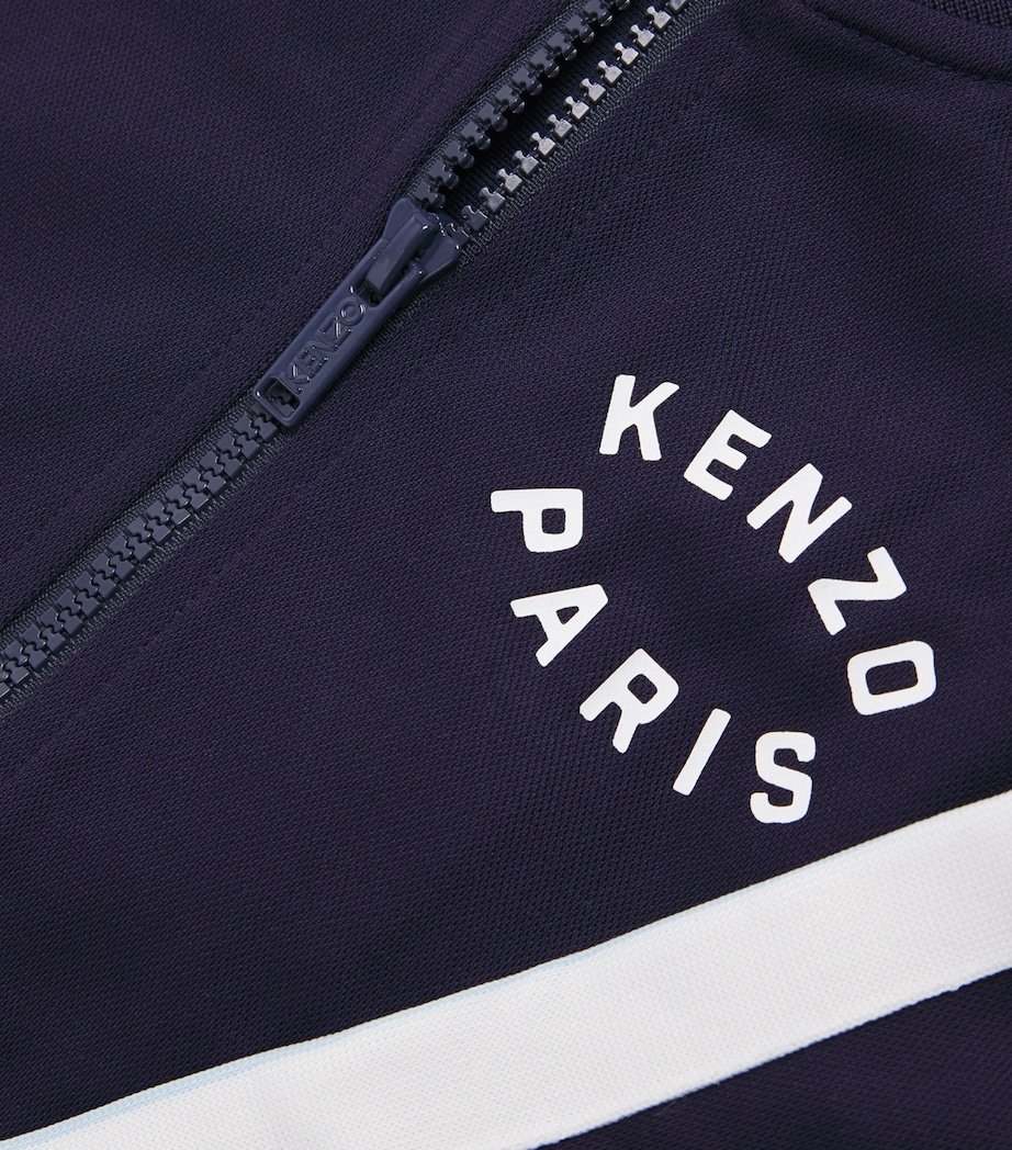 Kenzo Kids Striped Track Jacket (2-14 Years) Navy Image 4