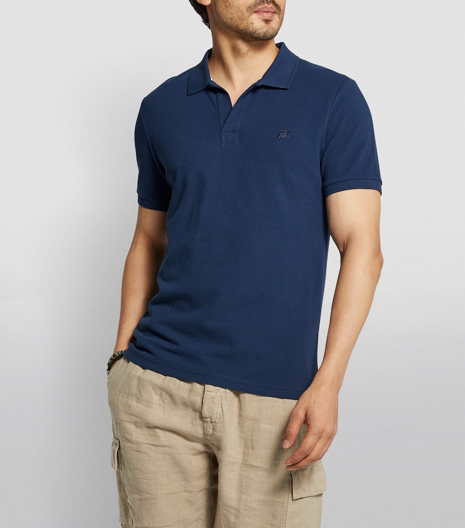 Logo Polo Shirt 390 NAVY Image 6