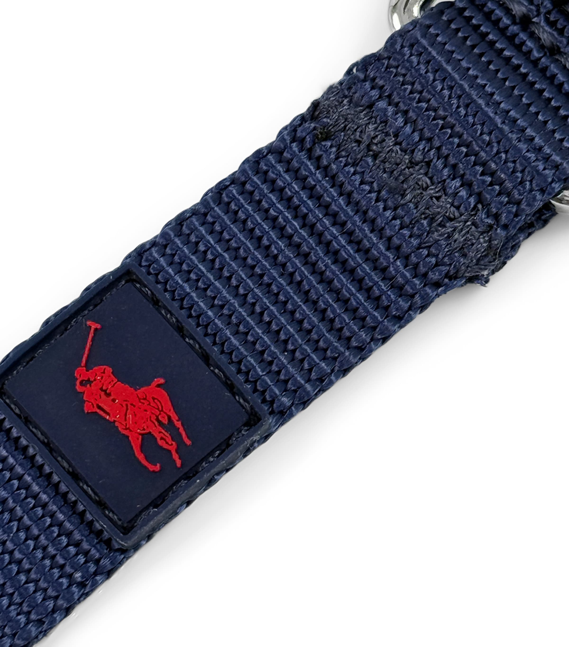 Nylon Polo Pony Pet Collar (Extra Small-Medium) FALL ROYAL/RED Image 3